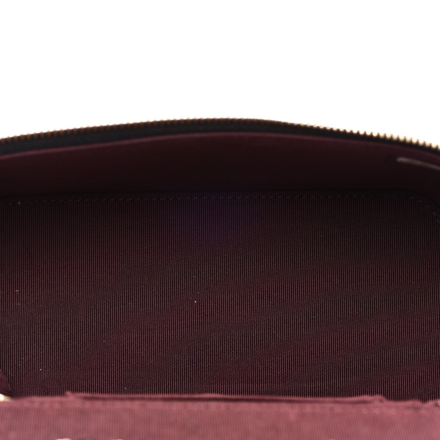 Caviar Quilted Small Vanity Case With Chain Black