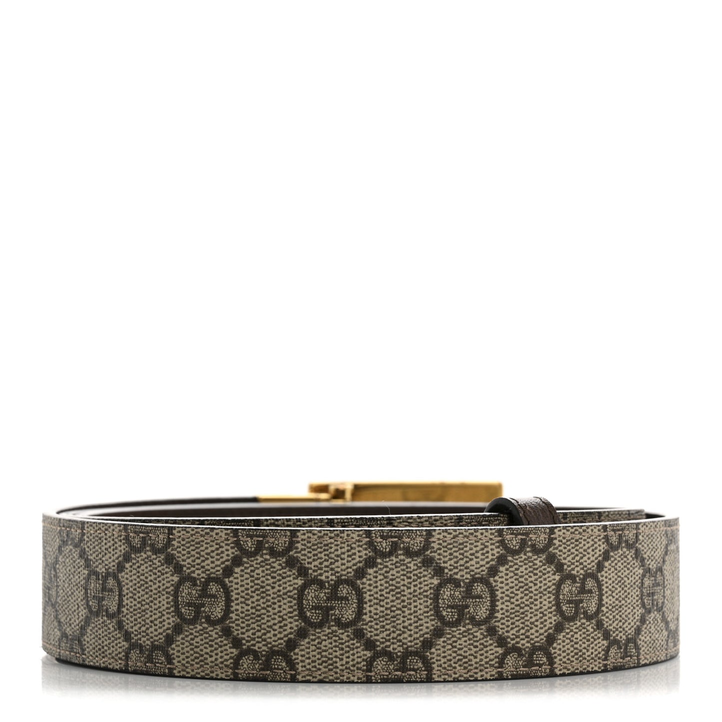 Supreme Monogram Calfskin Square G 35mm Belt 115 46 Brown