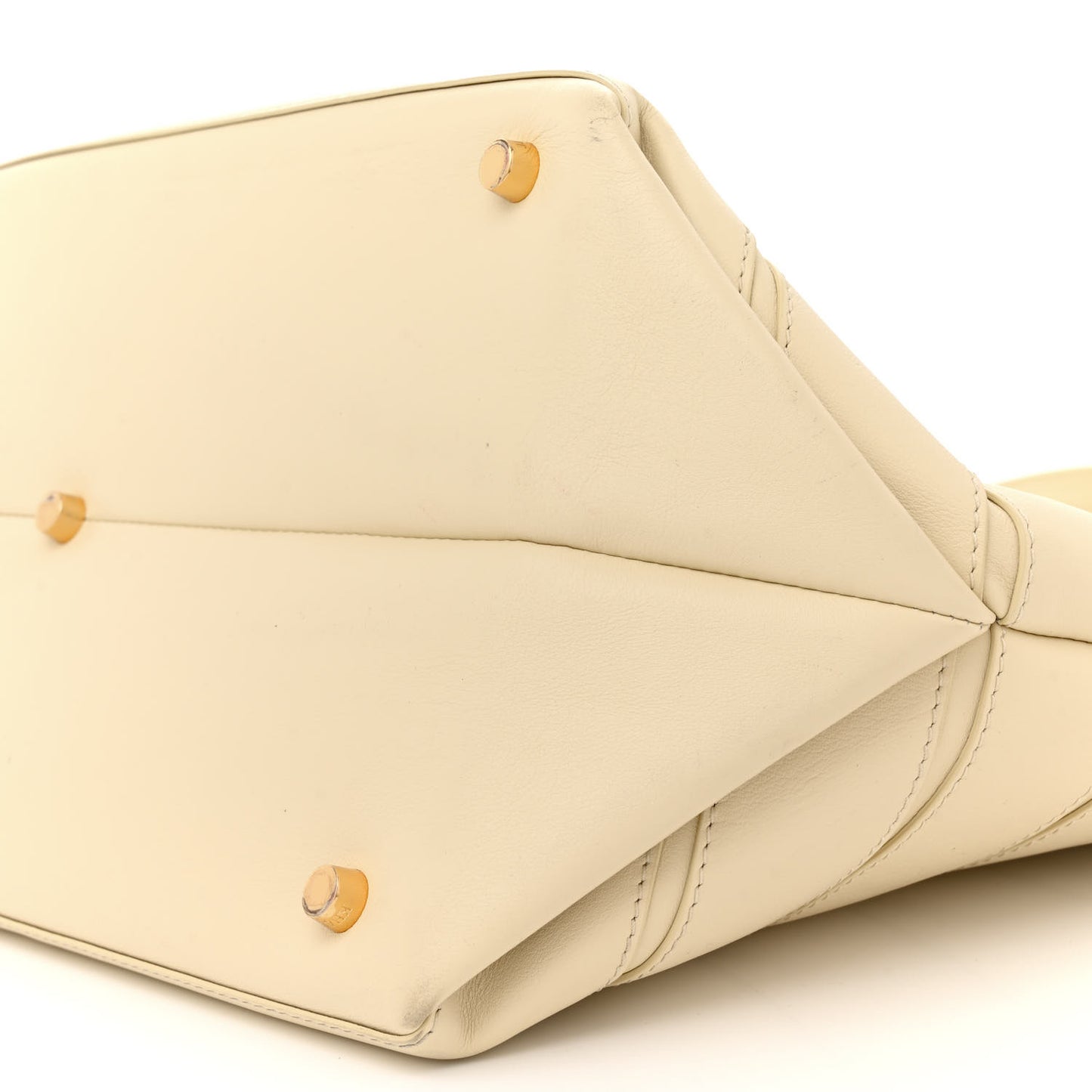 Calfskin Banded Florence Tote Cream