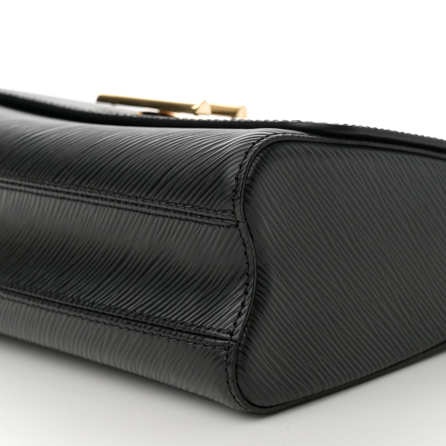 Epi Twist Top Handle Shoulder Bag MM Black