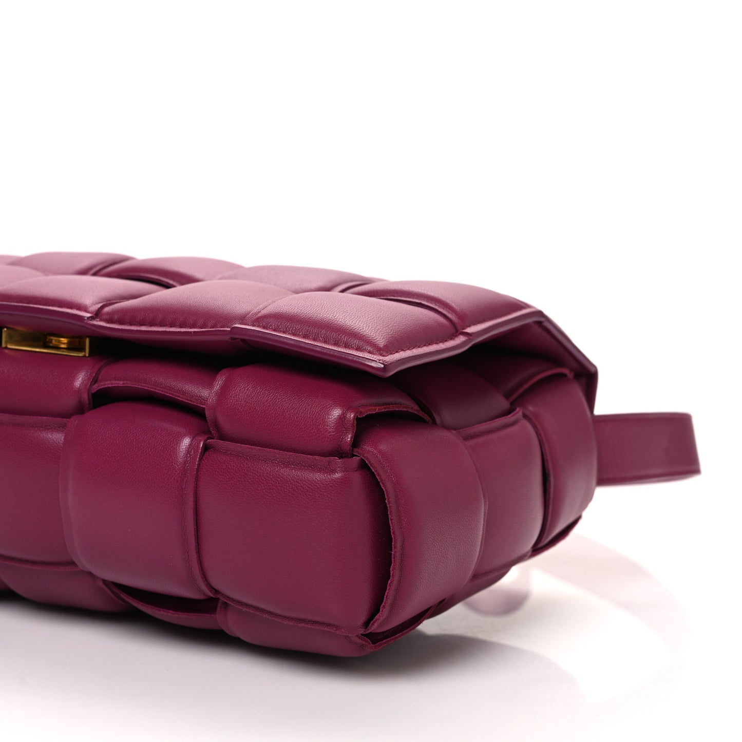 Nappa Maxi Intrecciato Padded Cassette Crossbody Bag Cinnabar