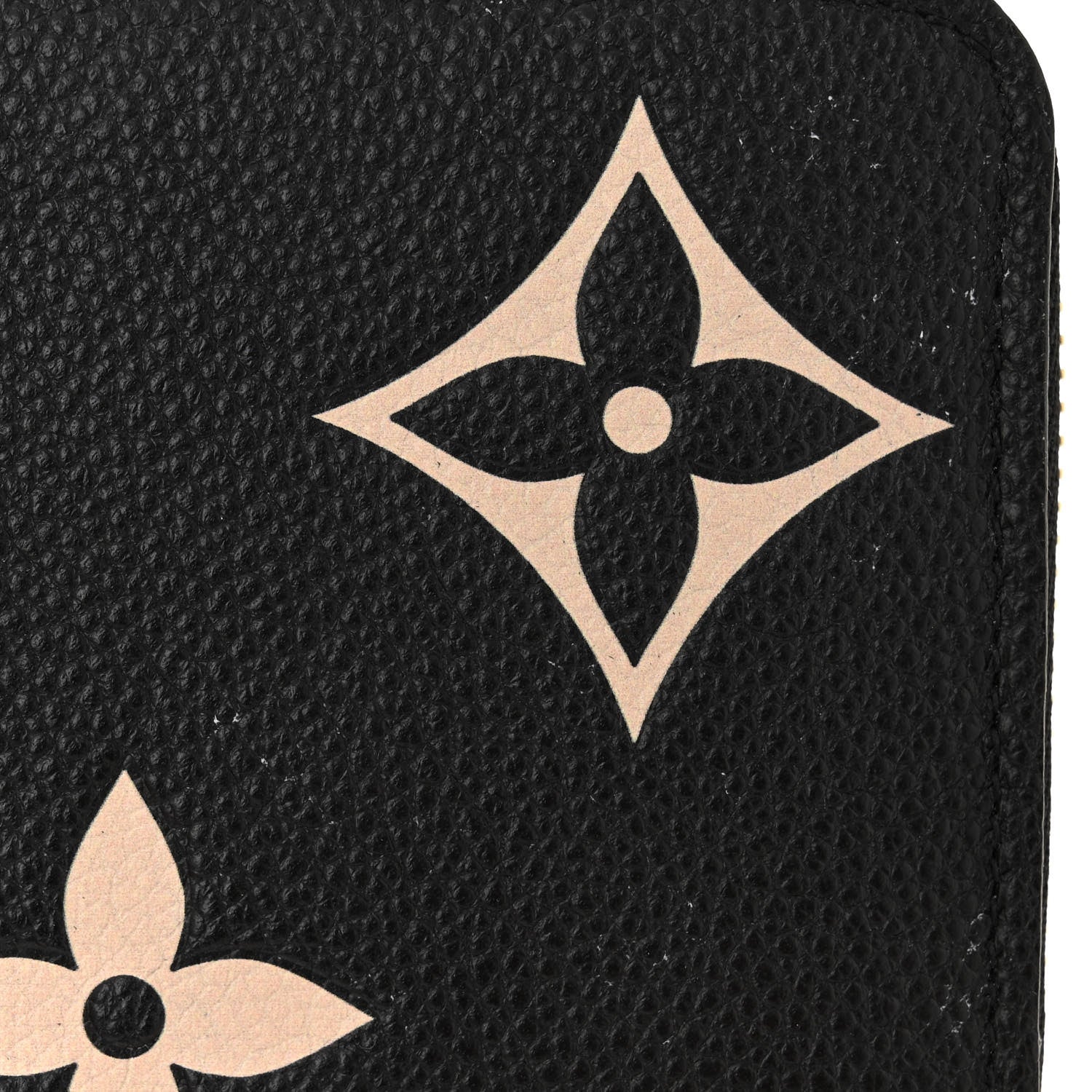 Louis Vuitton Empreinte Monogram Giant Zippy Wallet Black Beige 7 of 9