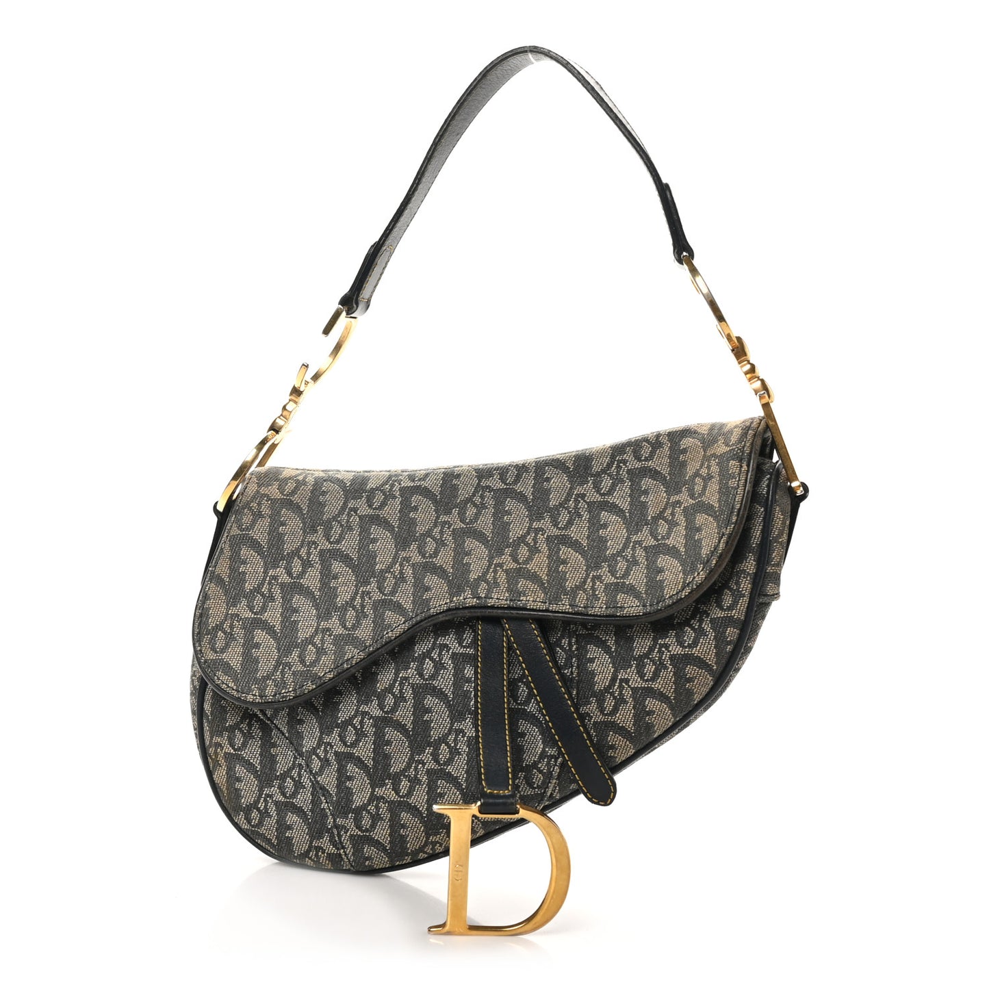 Monogram Saddle Bag Blue