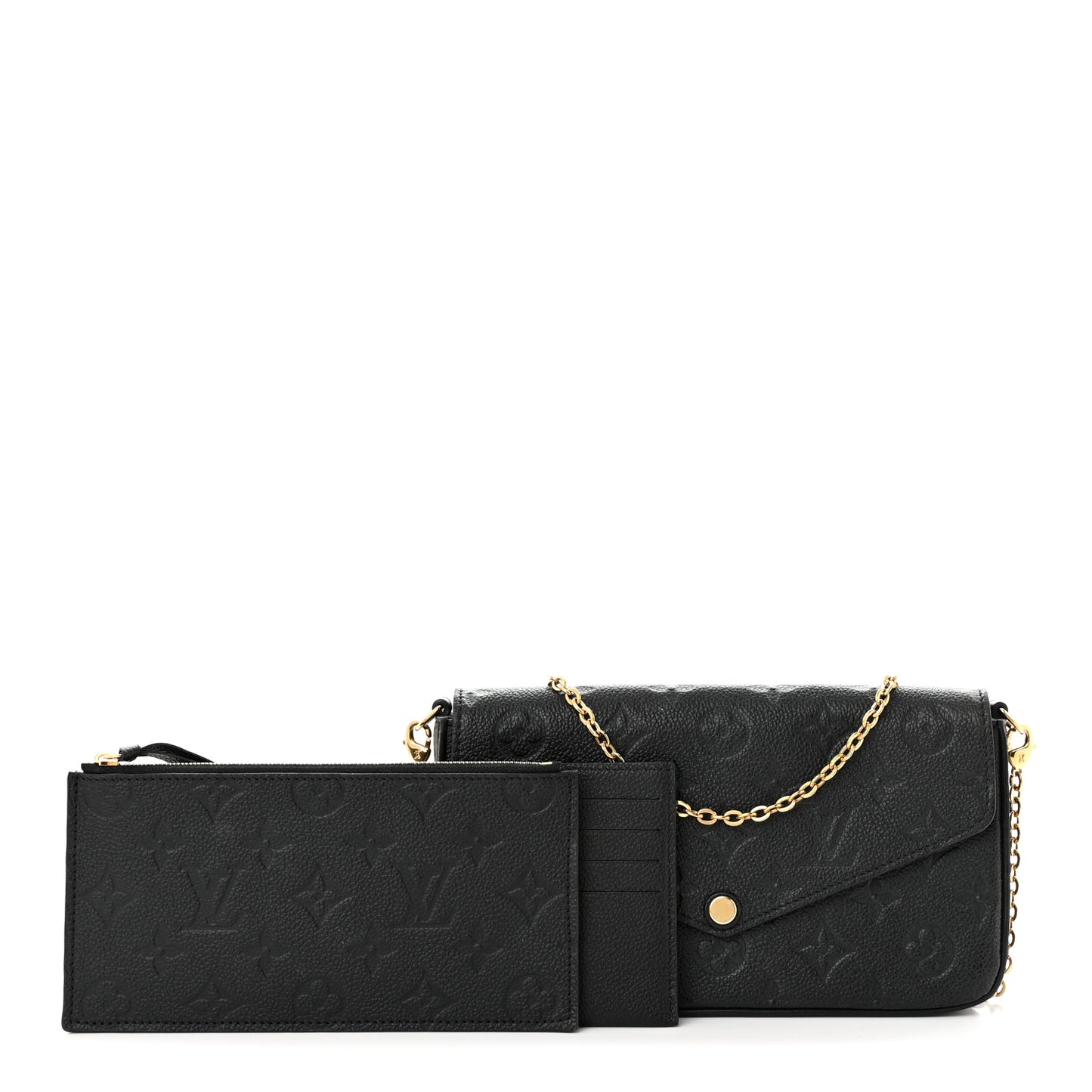 Empreinte Pochette Felicie Chain Wallet Black