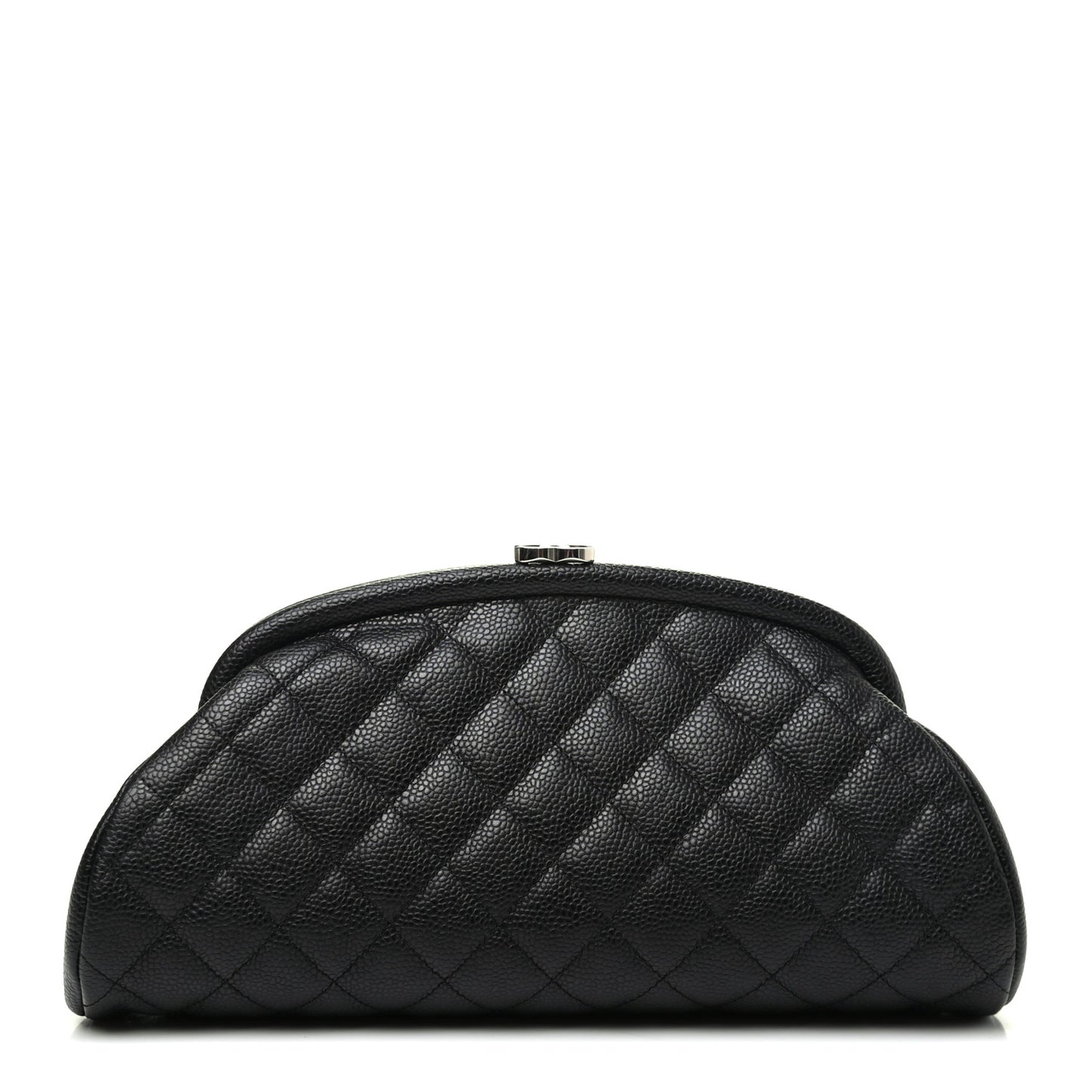 Caviar Quilted Timeless Clutch Black