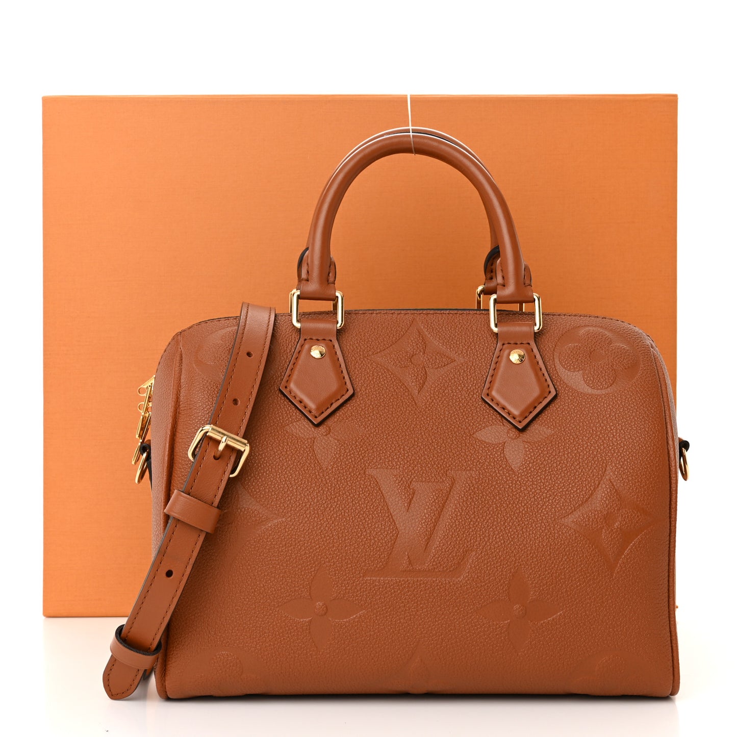 Empreinte Monogram Giant Speedy Bandouliere 25 Cognac