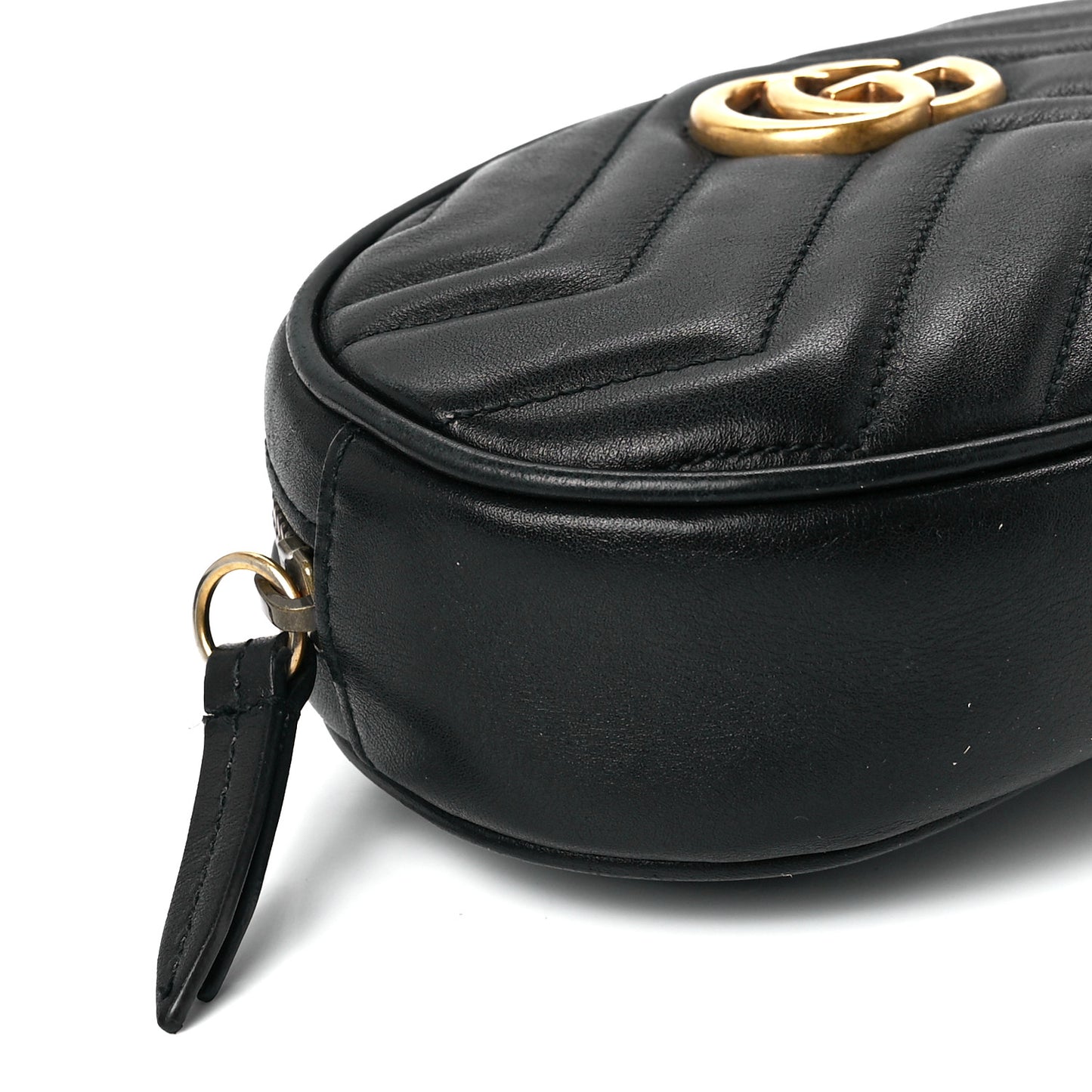 Calfskin Matelasse GG Marmont Belt Bag 75 30 Black