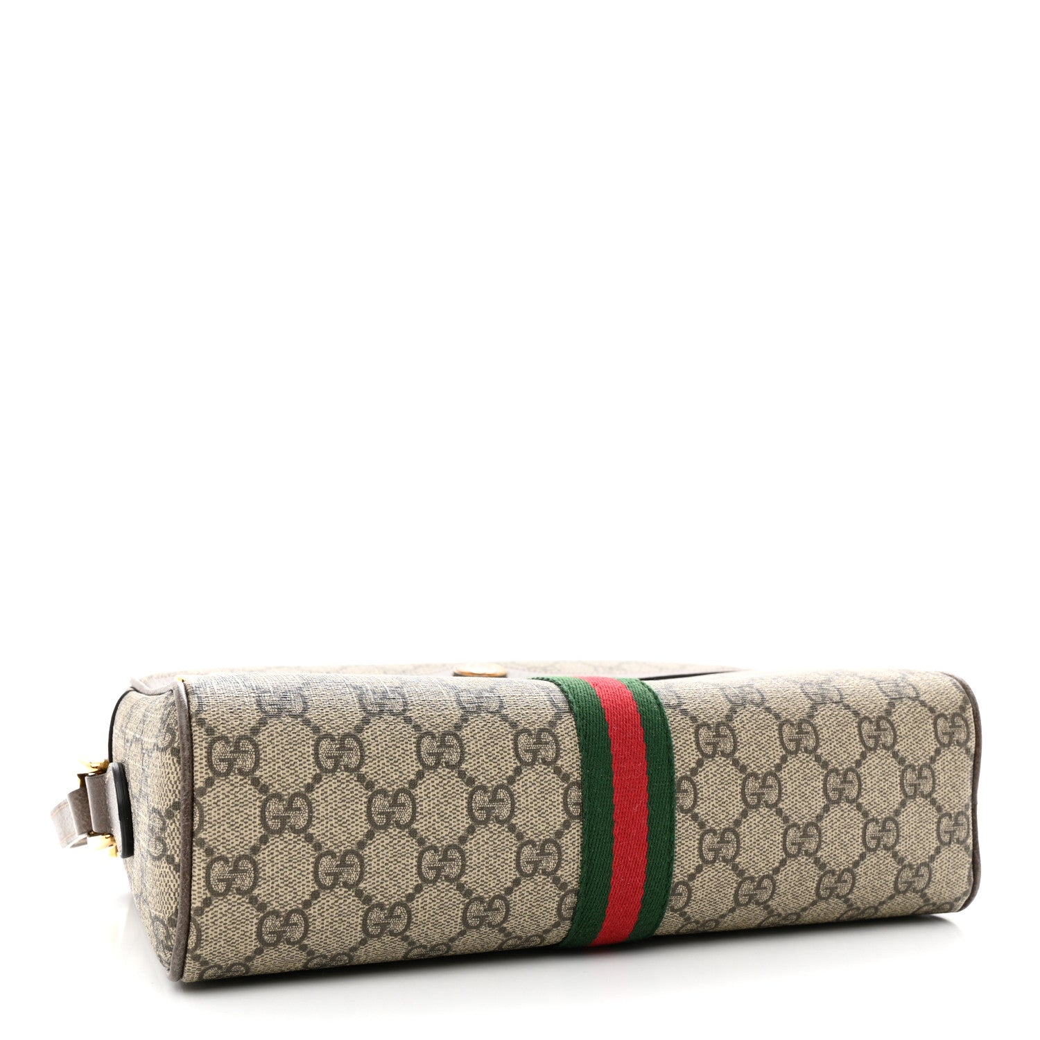 Gucci GG Supreme Monogram Web Small Ophidia Shoulder Bag Brown 4 of 12