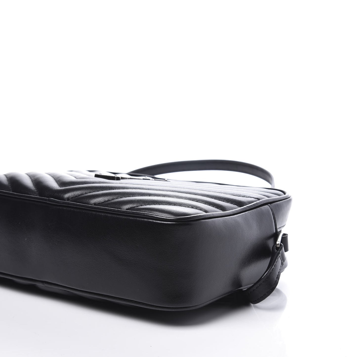 Calfskin Matelasse Monogram Lou Camera Bag Black