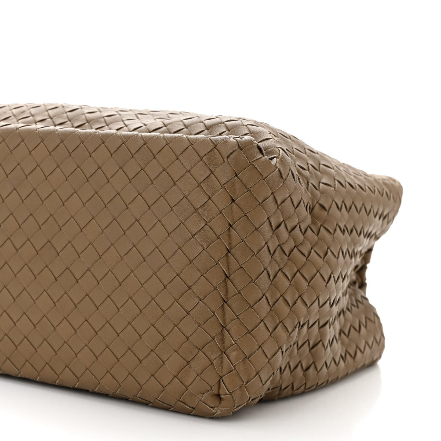 Nappa Intrecciato Brick Tote Camel