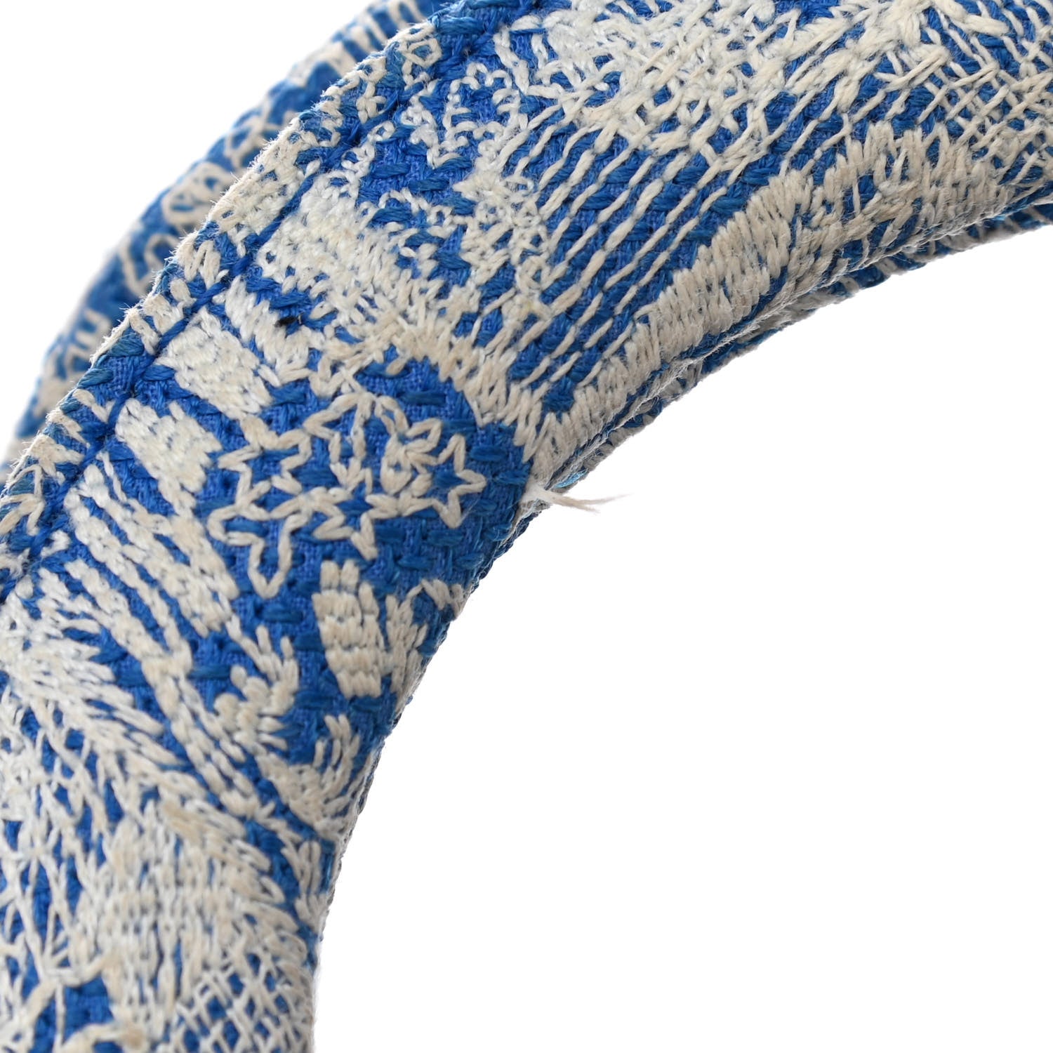 Christian Dior Canvas Toile De Jouy Reverse Embroidered Medium Lady D-Lite Fluorescent Blue 10 of 10