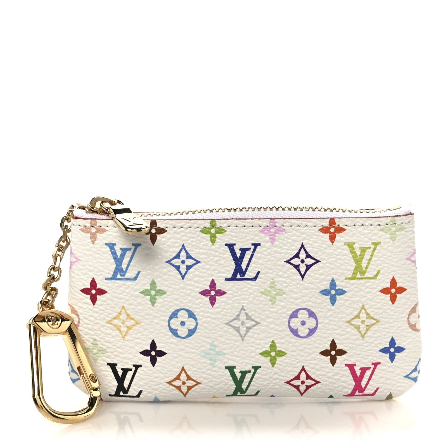 Louis Vuitton LV X TM Monogram Multicolor Key Pouch White 1798736