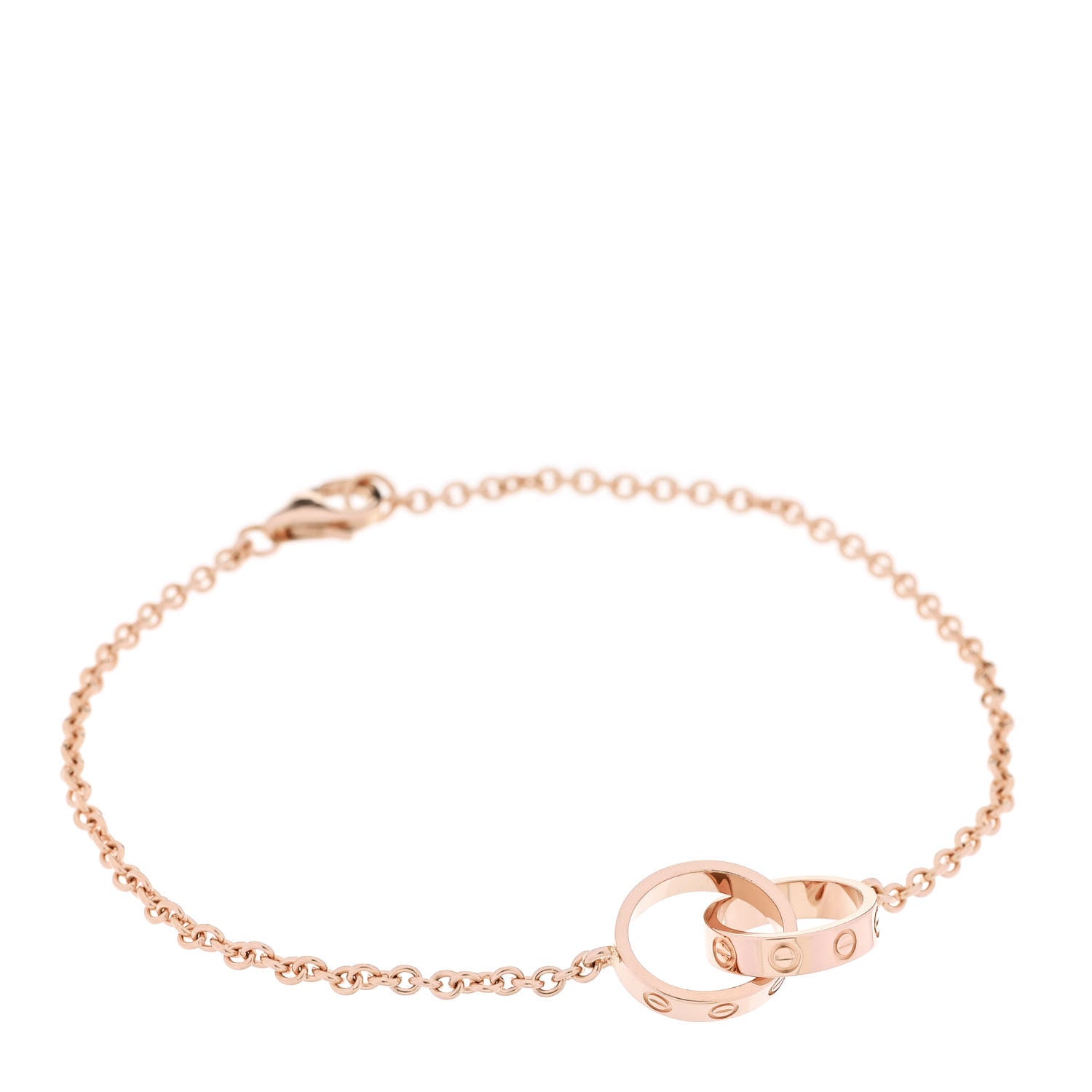 Cartier 18K Pink Gold Interlocking LOVE Bracelet 1873262