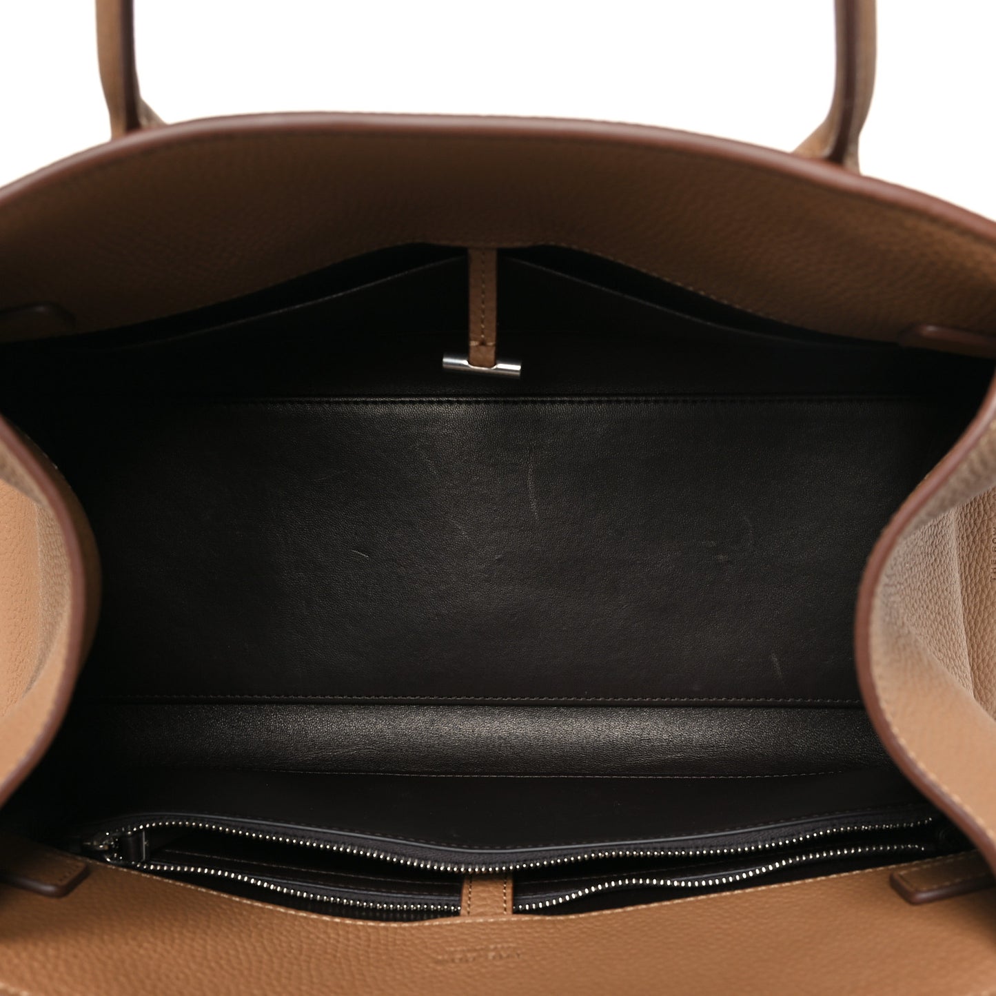 Grained Calfskin EW Margaux Taupe