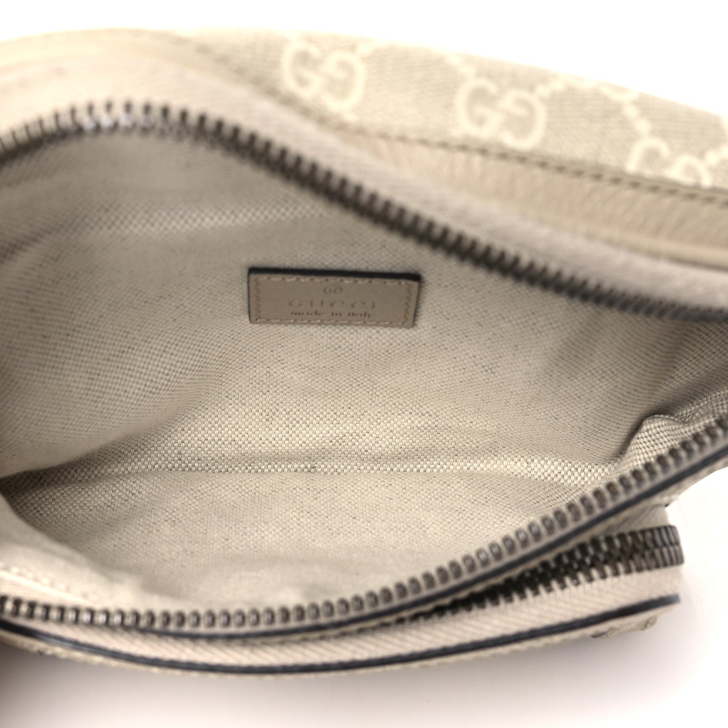 Gucci GG Supreme Monogram Textured Calfskin Web Retro Interlocking G Belt Bag Beige Mystic White Oatmeal 5 of 11