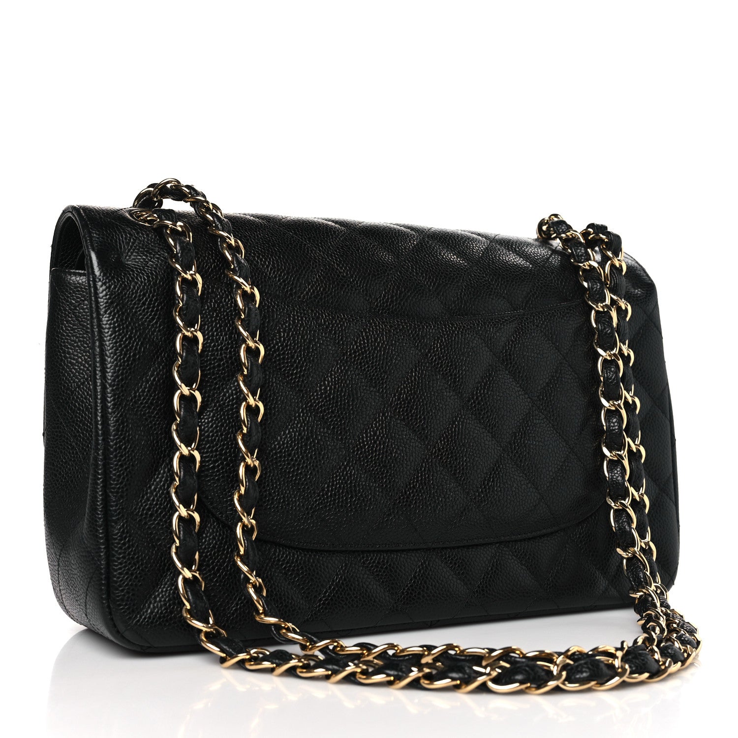 Chanel Caviar Quilted Jumbo Double Flap Black 3 of 8
