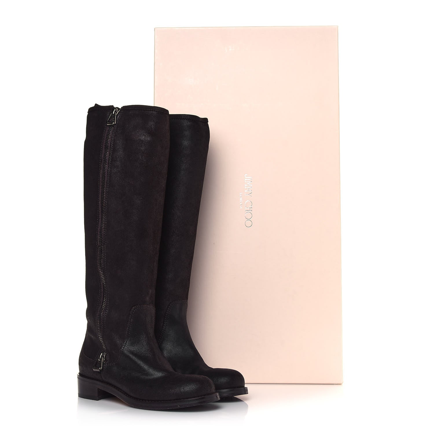 Jimmy Choo Suede Doreen Tall Boots 37 Brown 8 of 8