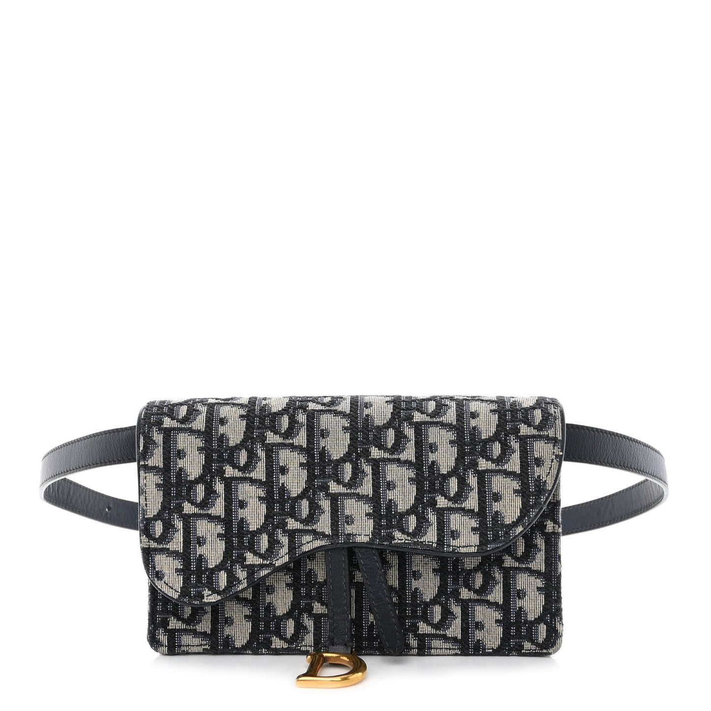 Oblique Saddle Belt Bag Blue