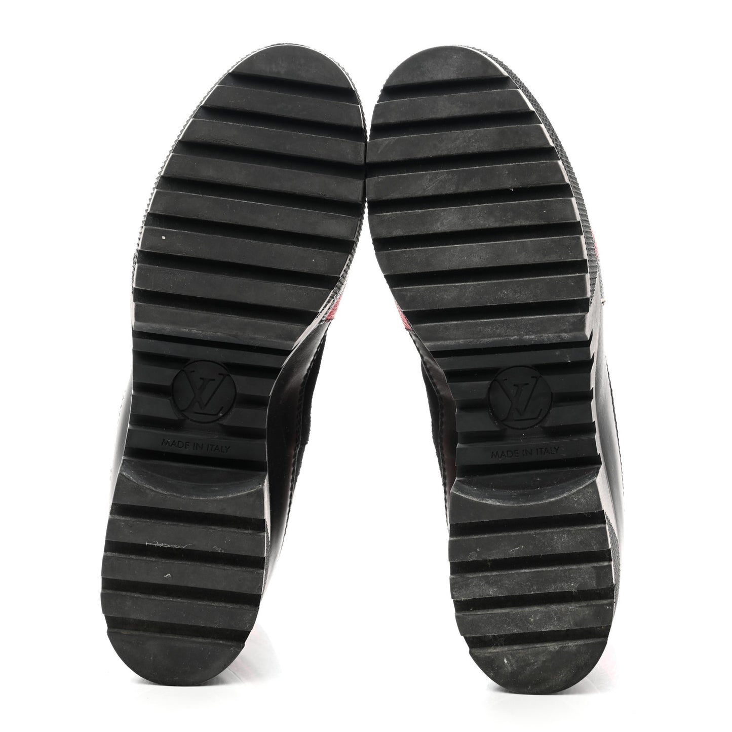 Suede Calfskin Damier Azur Overcloud Platform Desert Boots 40 Black