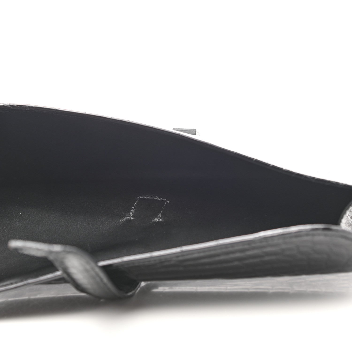 Hermes Shiny Alligator Jige Elan 29 Clutch Black 5 of 7