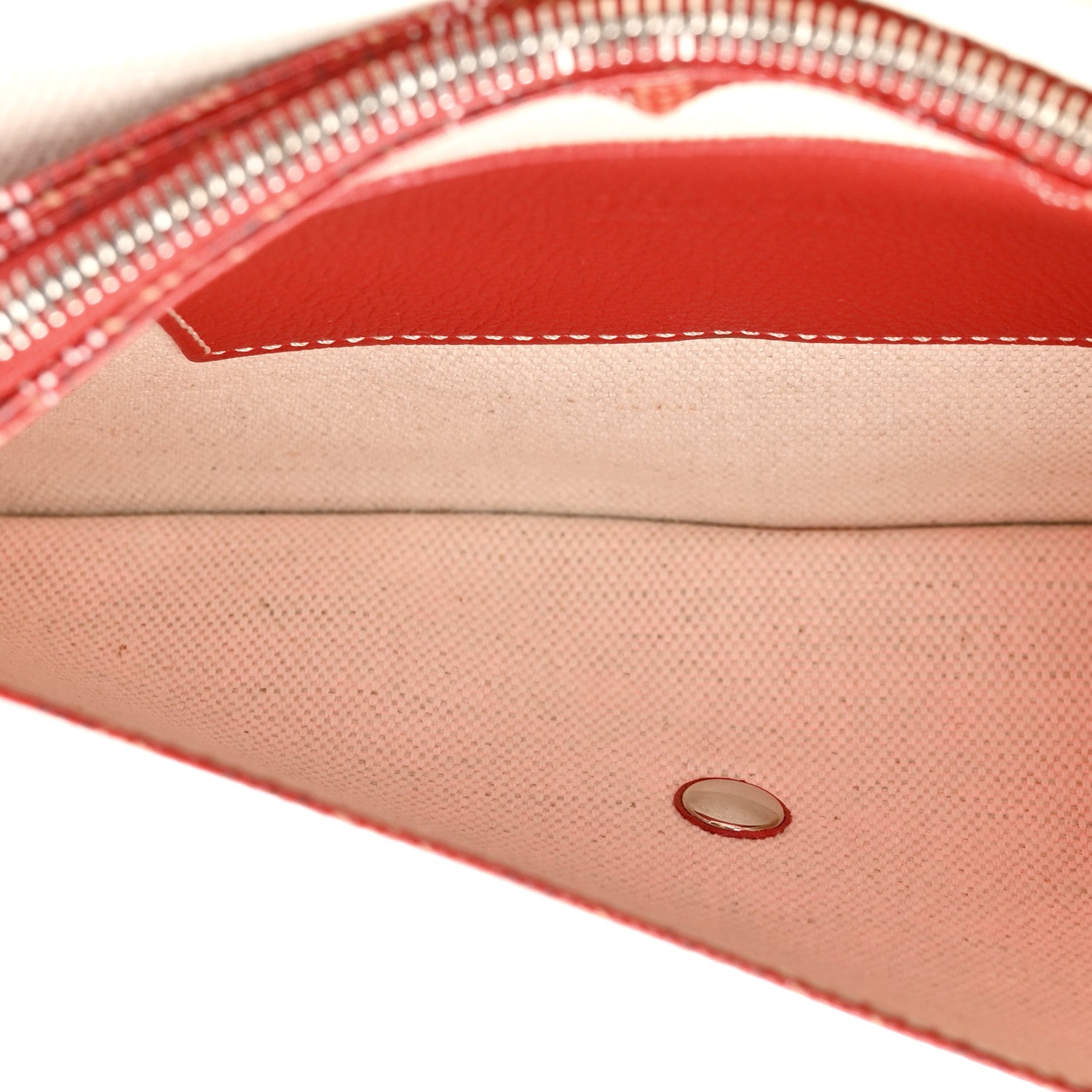 Goyard Goyardine Plumet Wallet Clutch Red 5 of 11