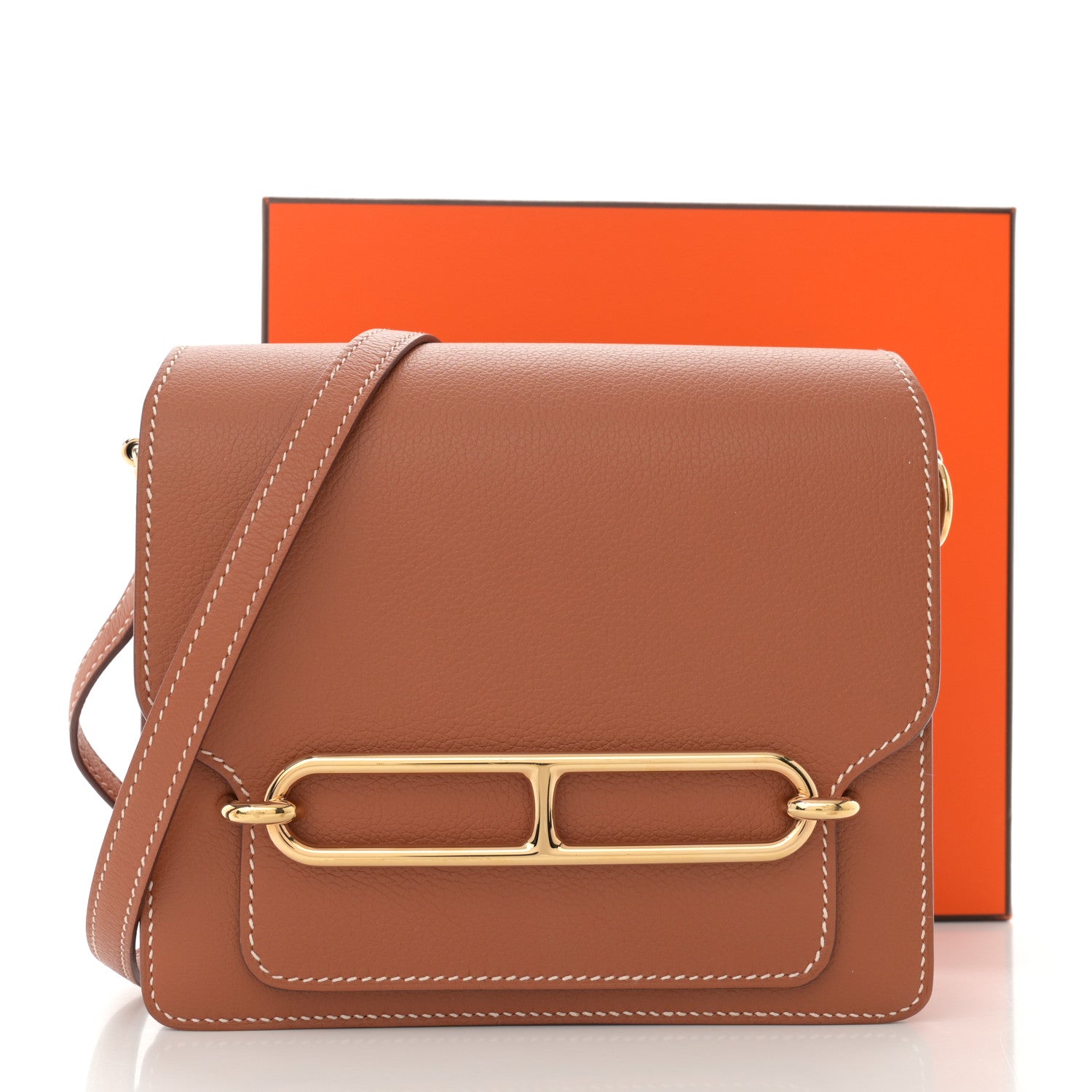 Hermes Evercolor Mini Sac Roulis Gold 11 of 11