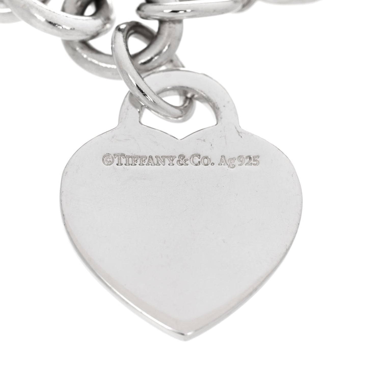 Sterling Silver Return to Tiffany Heart Tag Charm Bracelet
