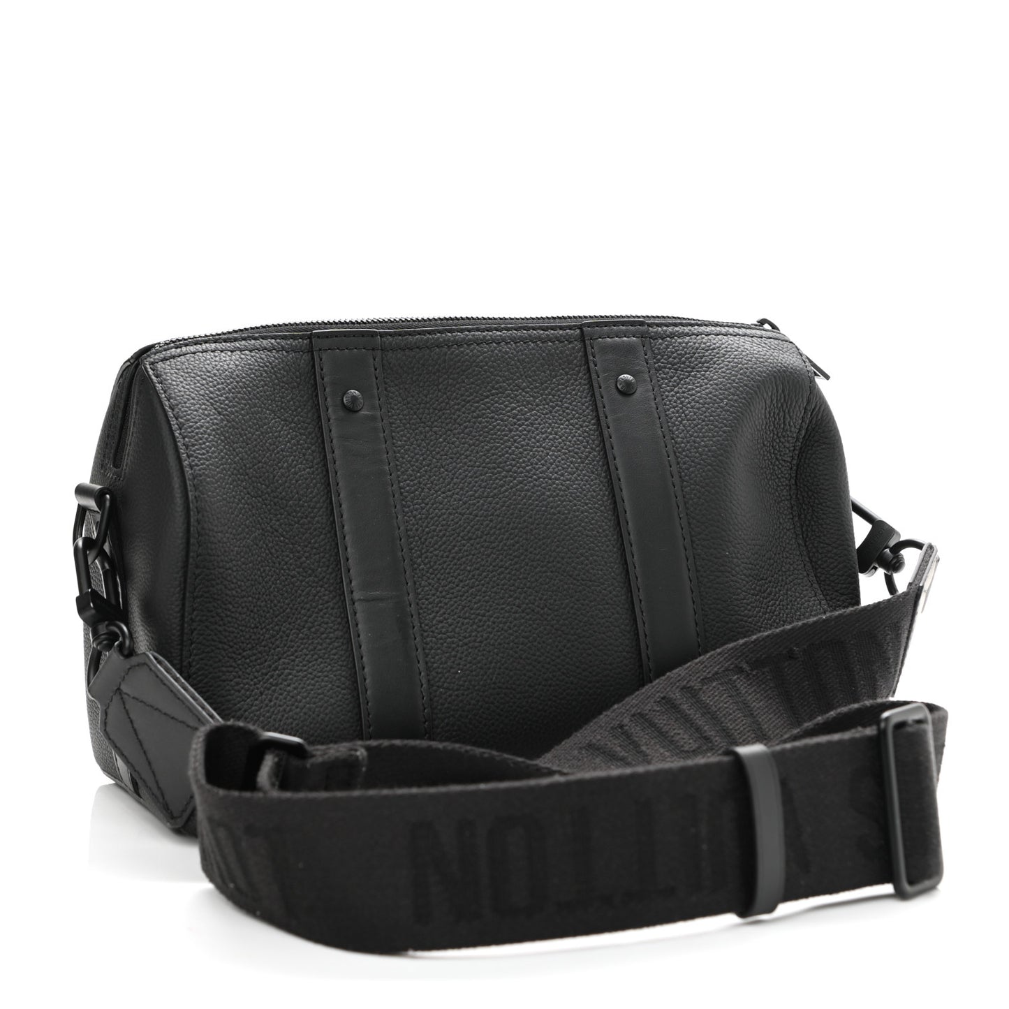 Calfskin Damier City Keepall Black