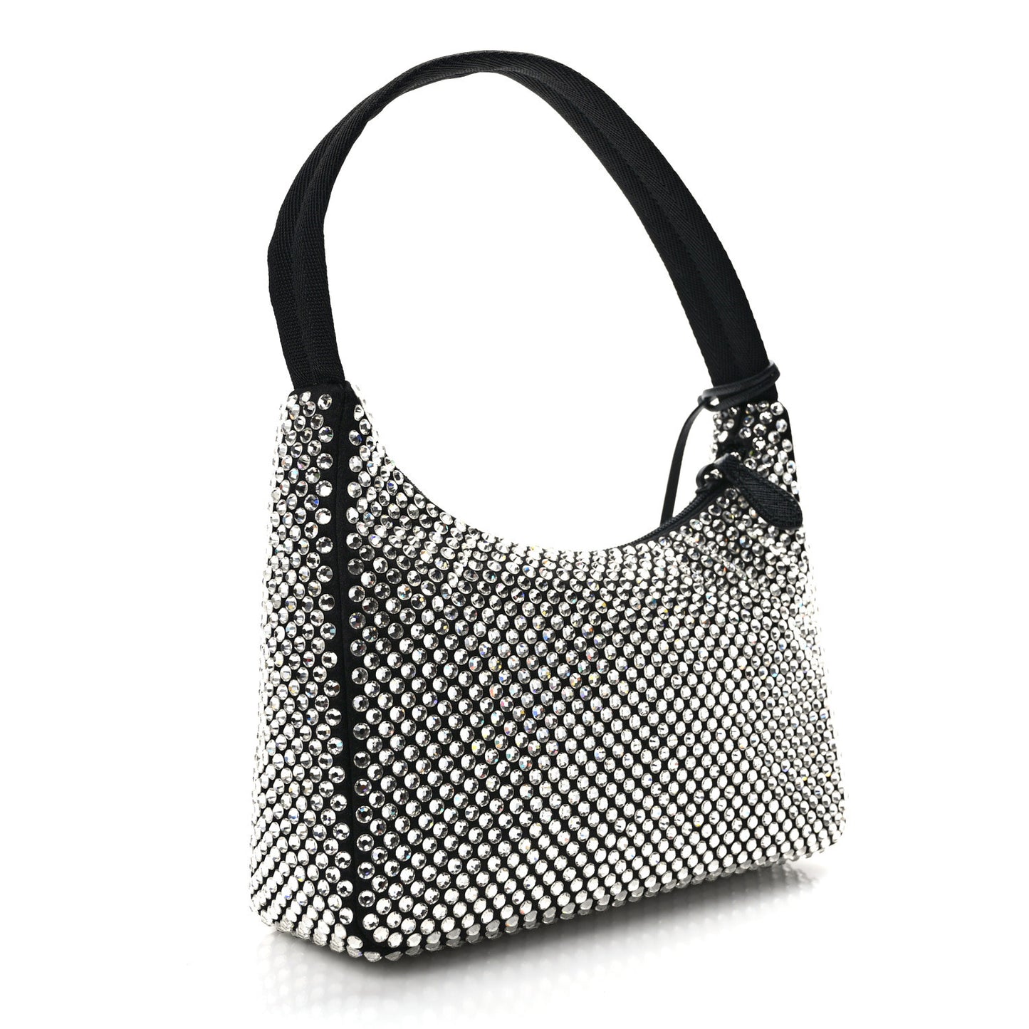 Satin Crystal Mini Re-Edition 2000 Bag Cristal