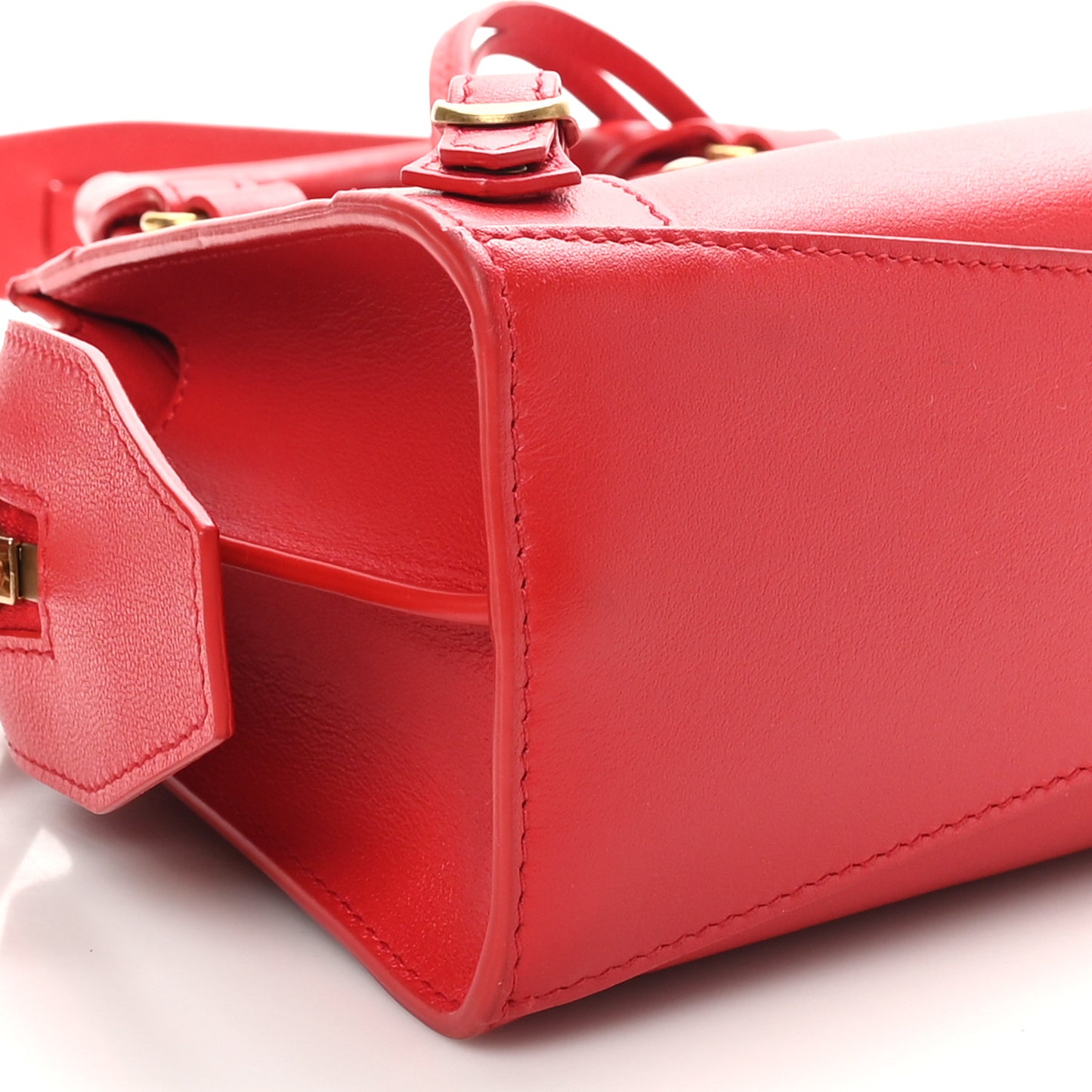 Smooth Calfskin Neo Classic Brass Hardware Mini City Red