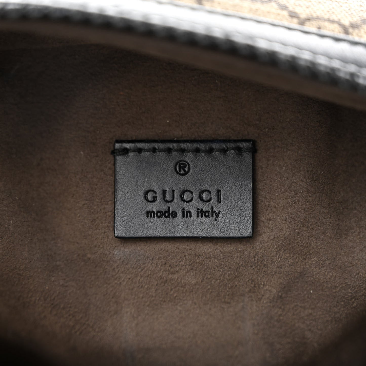 GG Supreme Monogram Medium Backpack Black