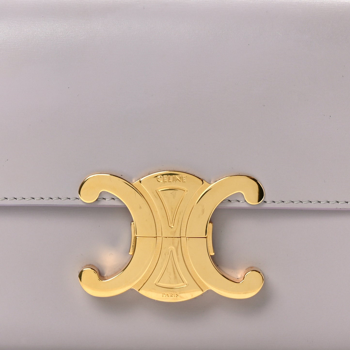 Shiny Calfskin Triomphe Shoulder Bag