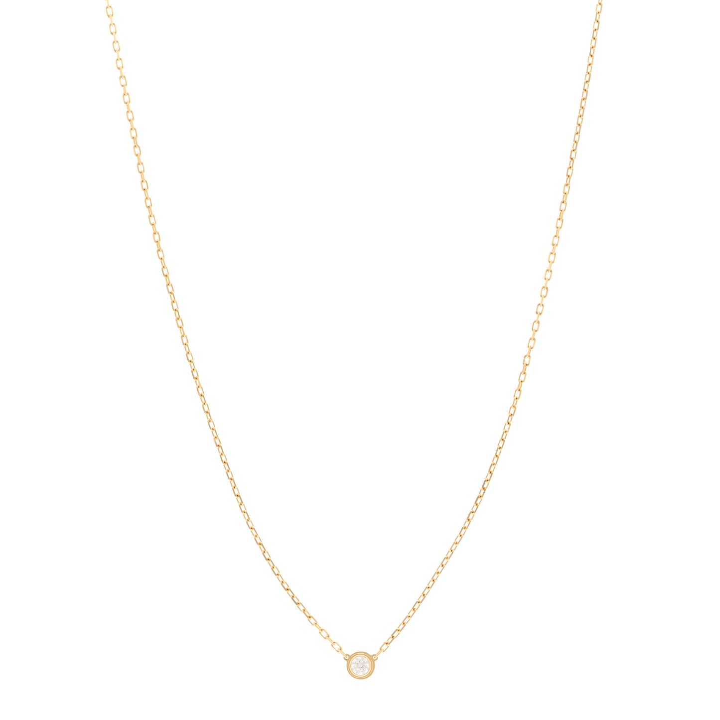 18K Yellow Gold Diamond SM D'Amour Pendant Necklace