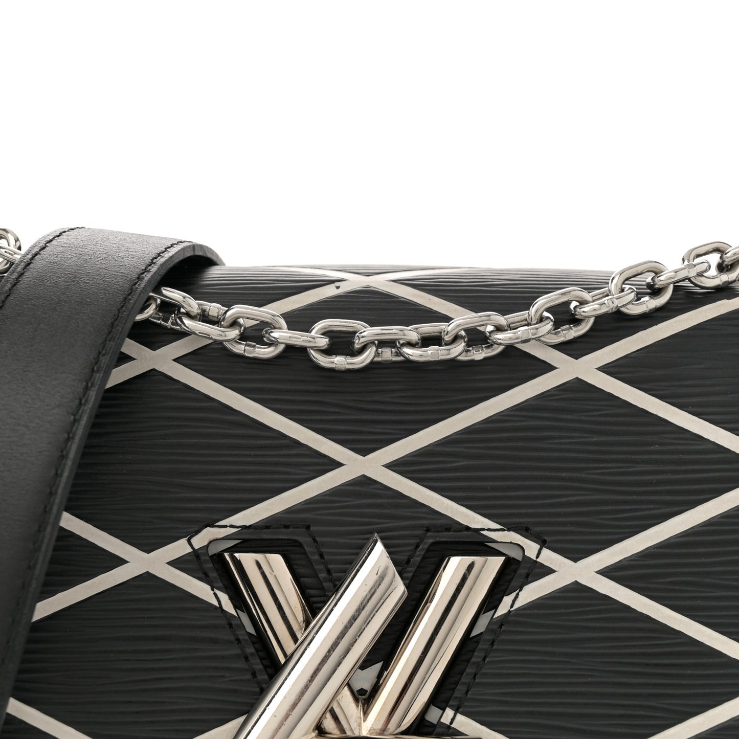 Epi Malletage Twist Shoulder Bag PM Black