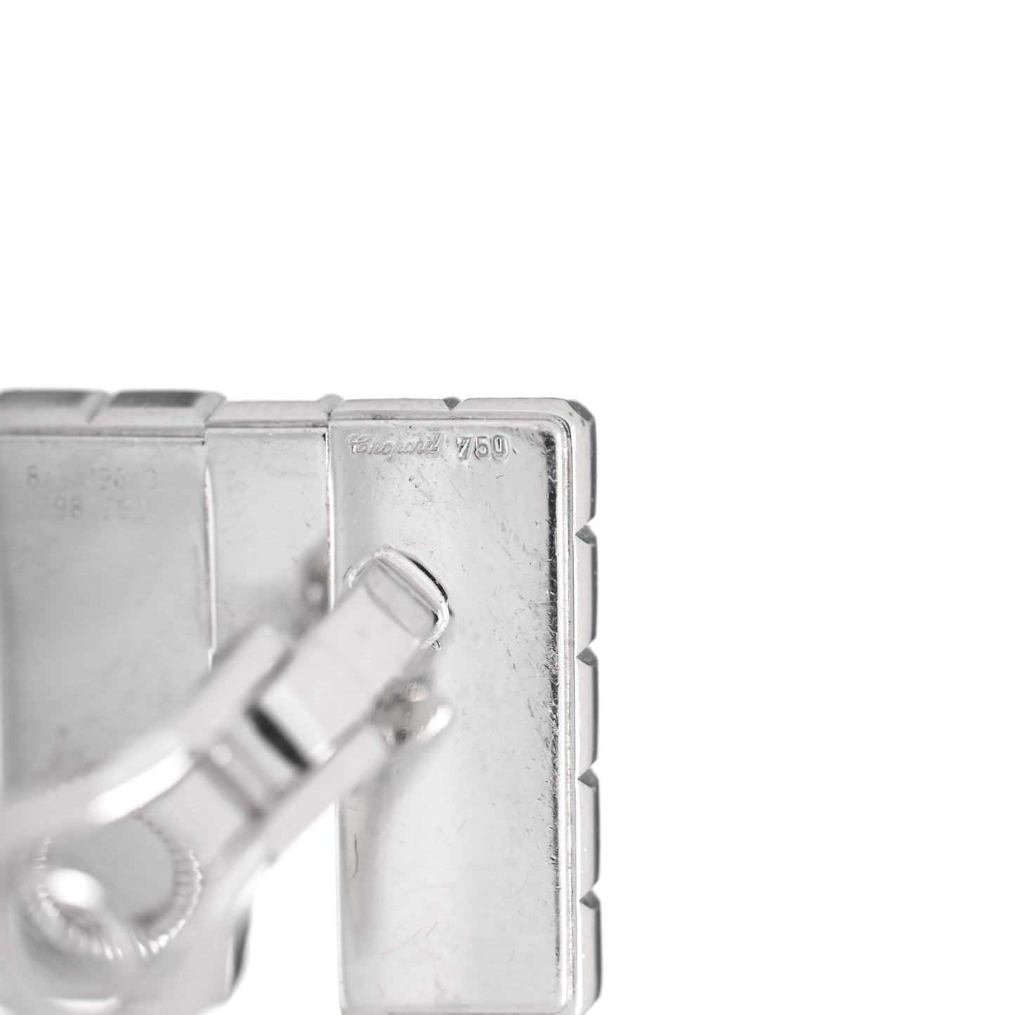 18K White Gold Diamond Ice Cube Clip-On Earrings