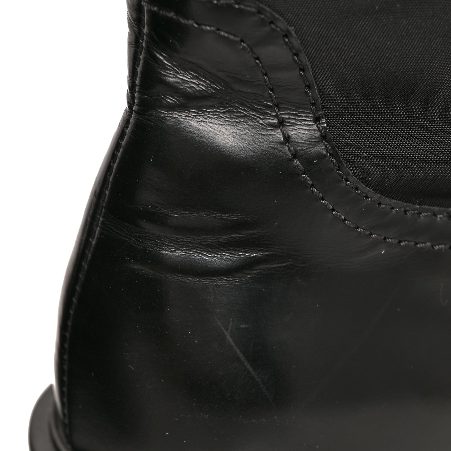 Spazzolato Rois Re-Nylon Metal Triangle Logo Monolith Pouch Pocket 55mm Tall Boots 36 Black