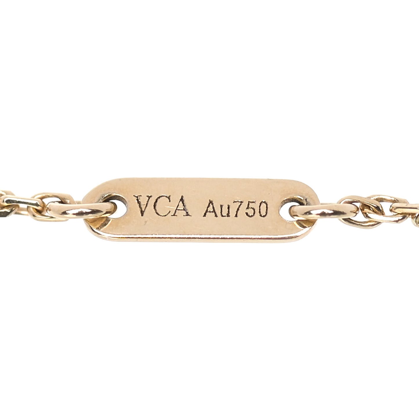 18K Yellow Gold Mother of Pearl Sweet Alhambra Bracelet