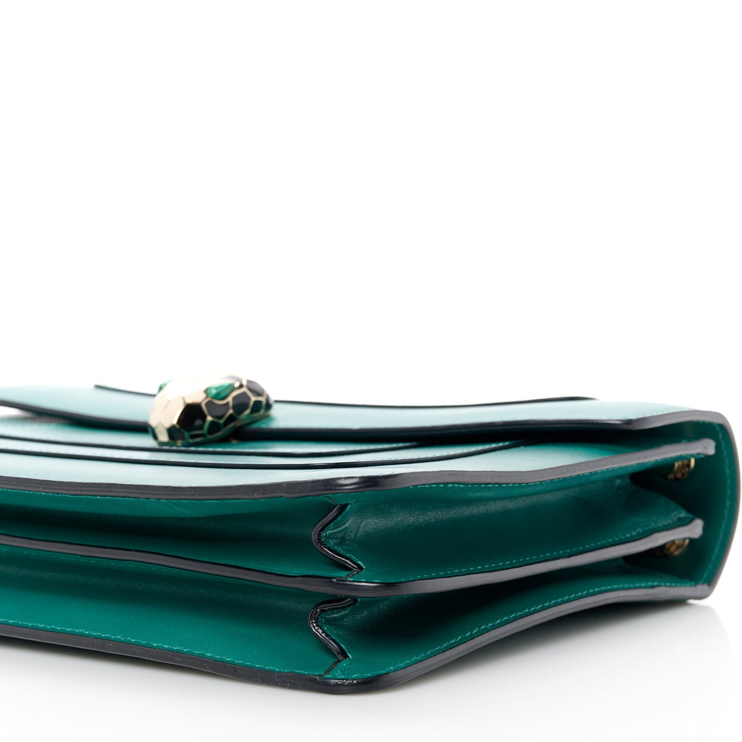 Calfskin Serpenti Forever Shoulder Bag Emerald Green