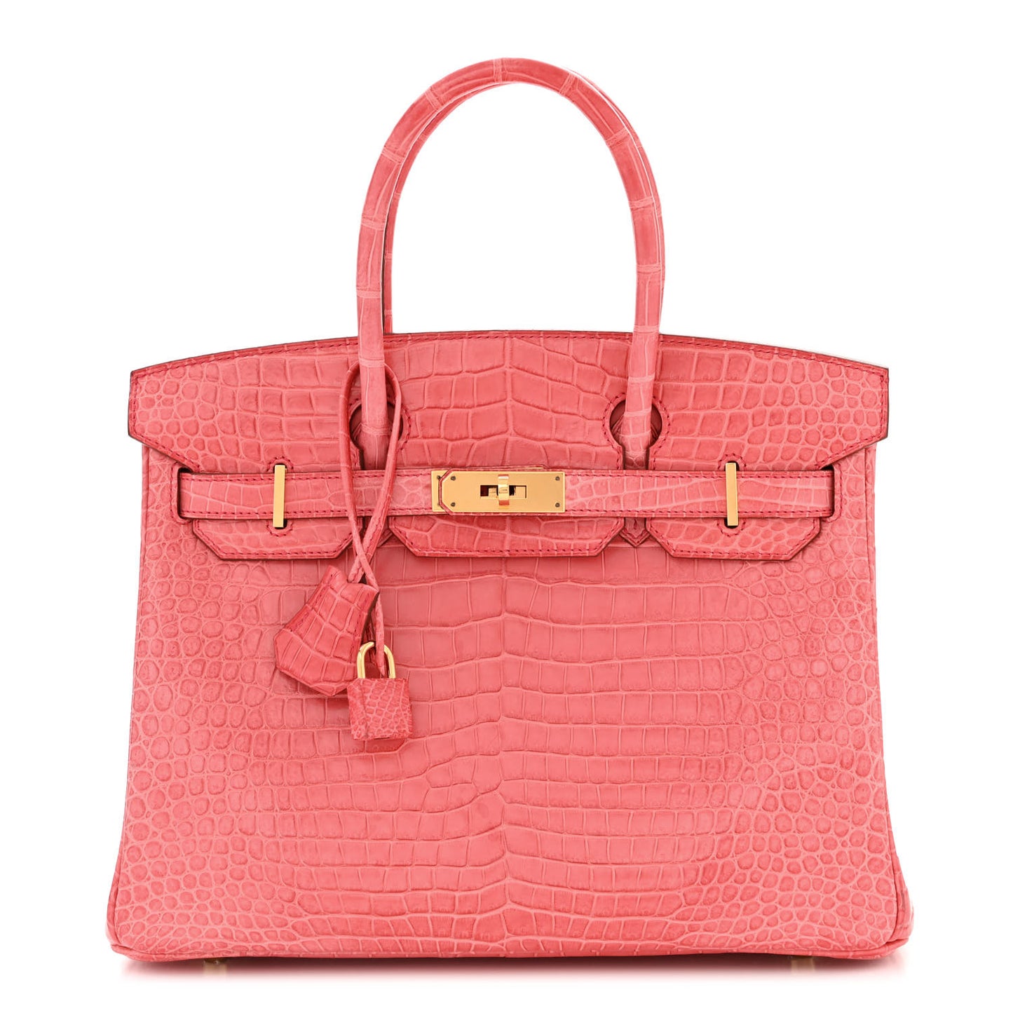 Matte Porosus Crocodile Birkin 30 Bougainvillea