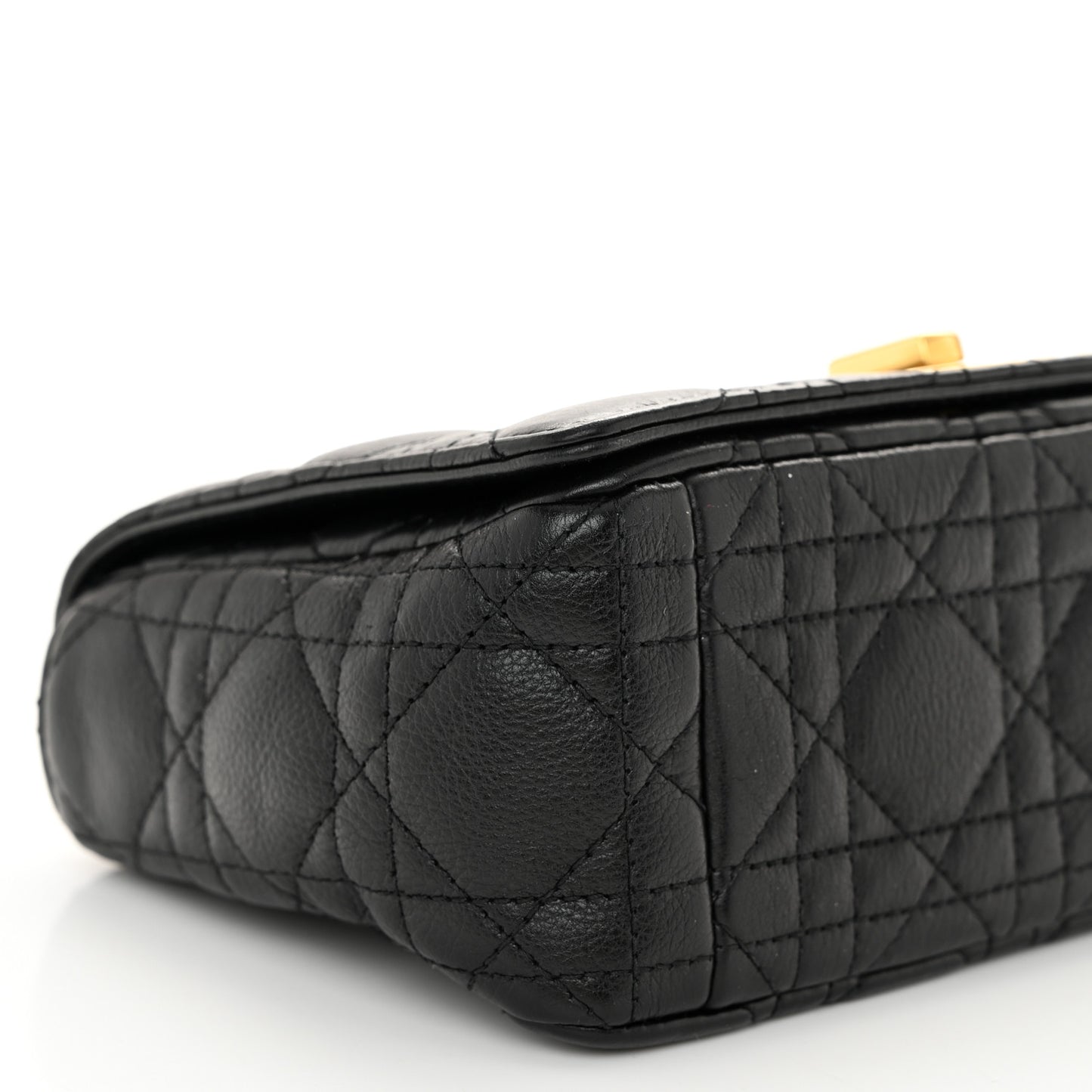 Calfskin Cannage Small Caro Bag Black