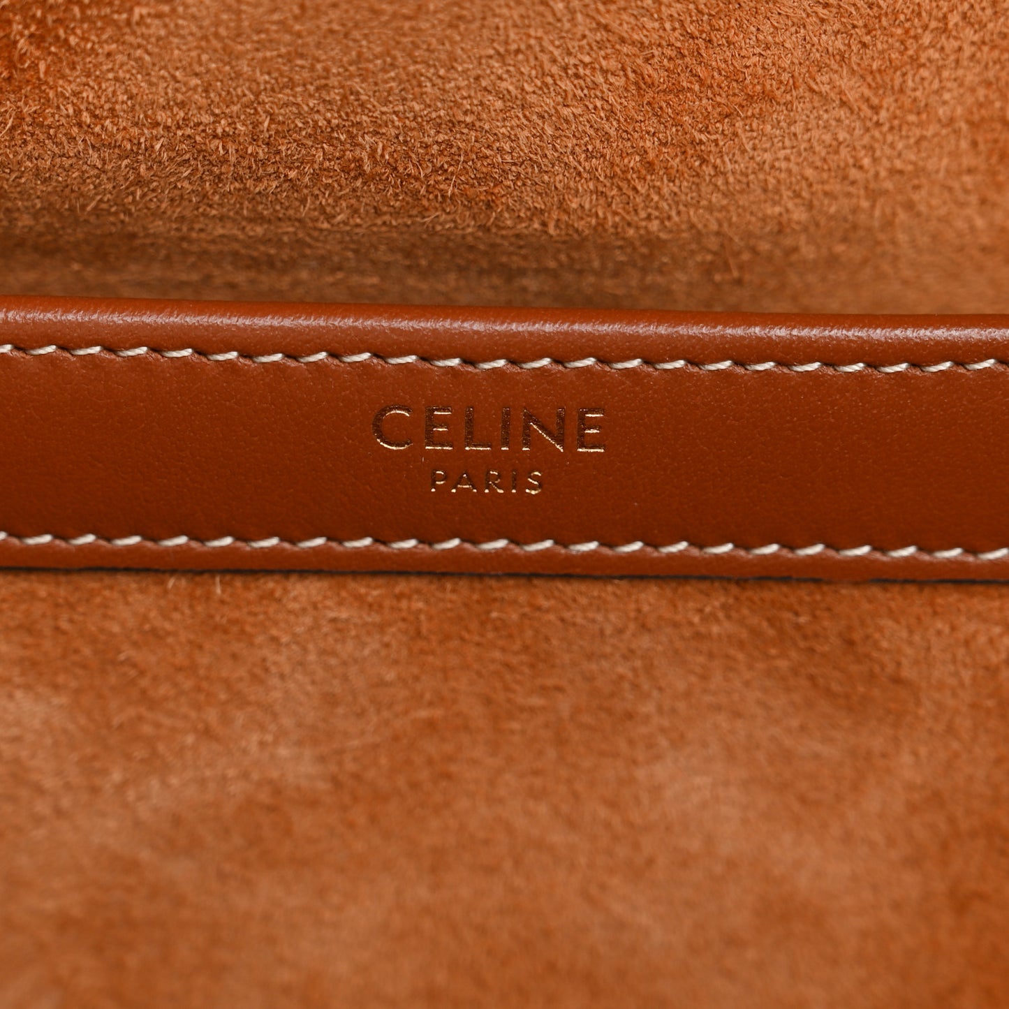 Smooth Calfskin Cuir Triomphe Cabas Drawstring Tan