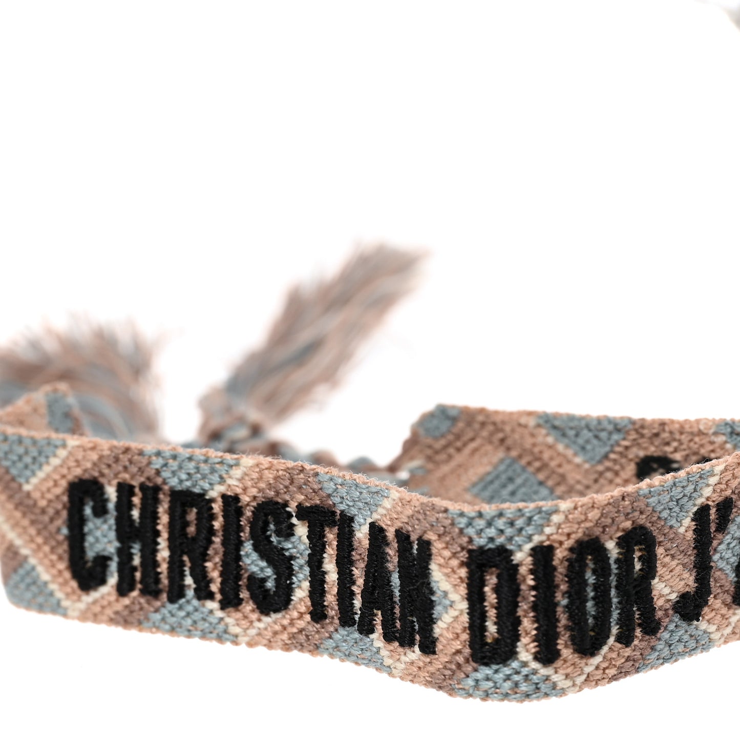 Woven Cotton J'Adior Friendship Bracelet Set Blue Nude