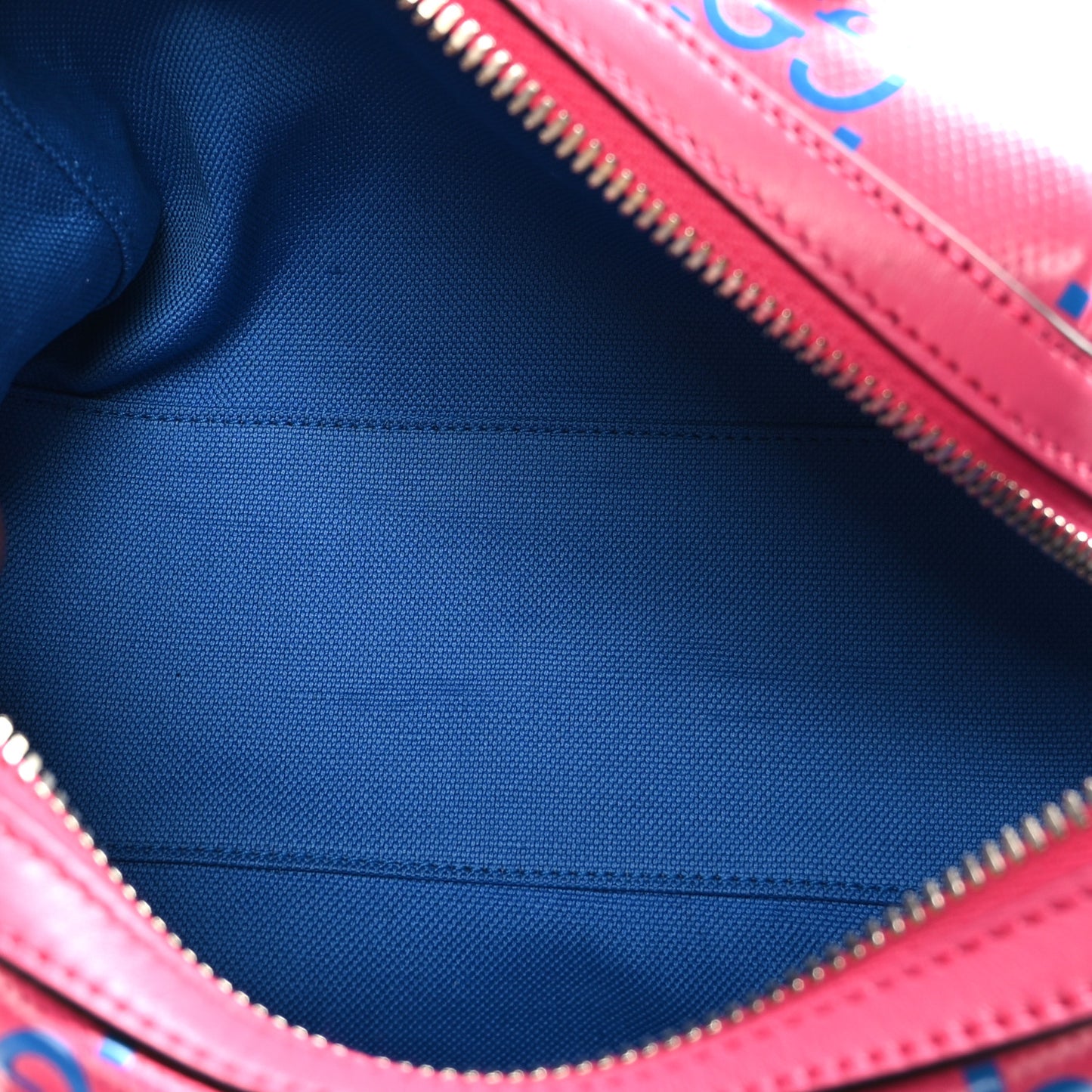 Calfskin GG Tennis Bi-Color Embossed Mini Duffle Bag Modern Fucsia Modern Blue