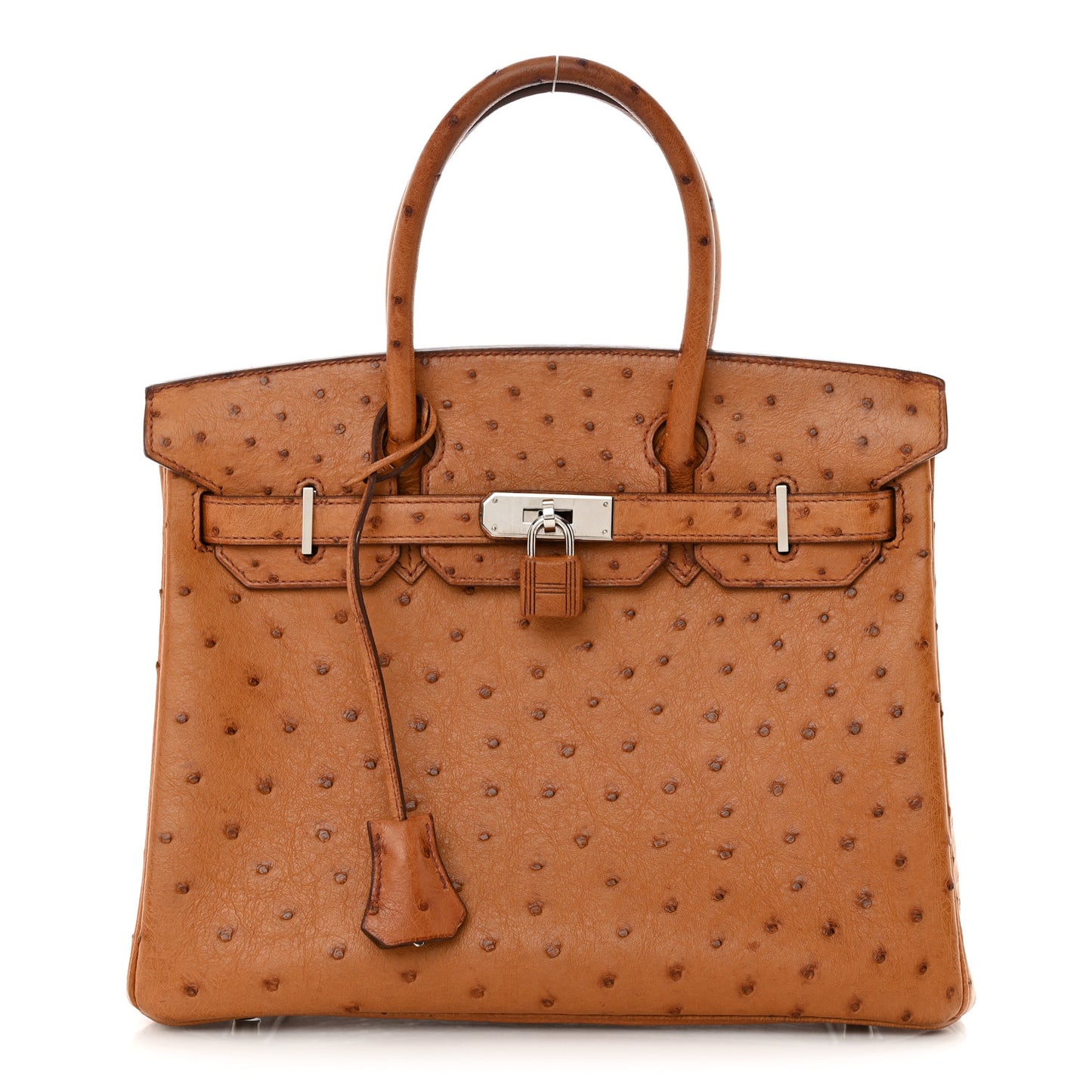 Ostrich Birkin 30 Gold
