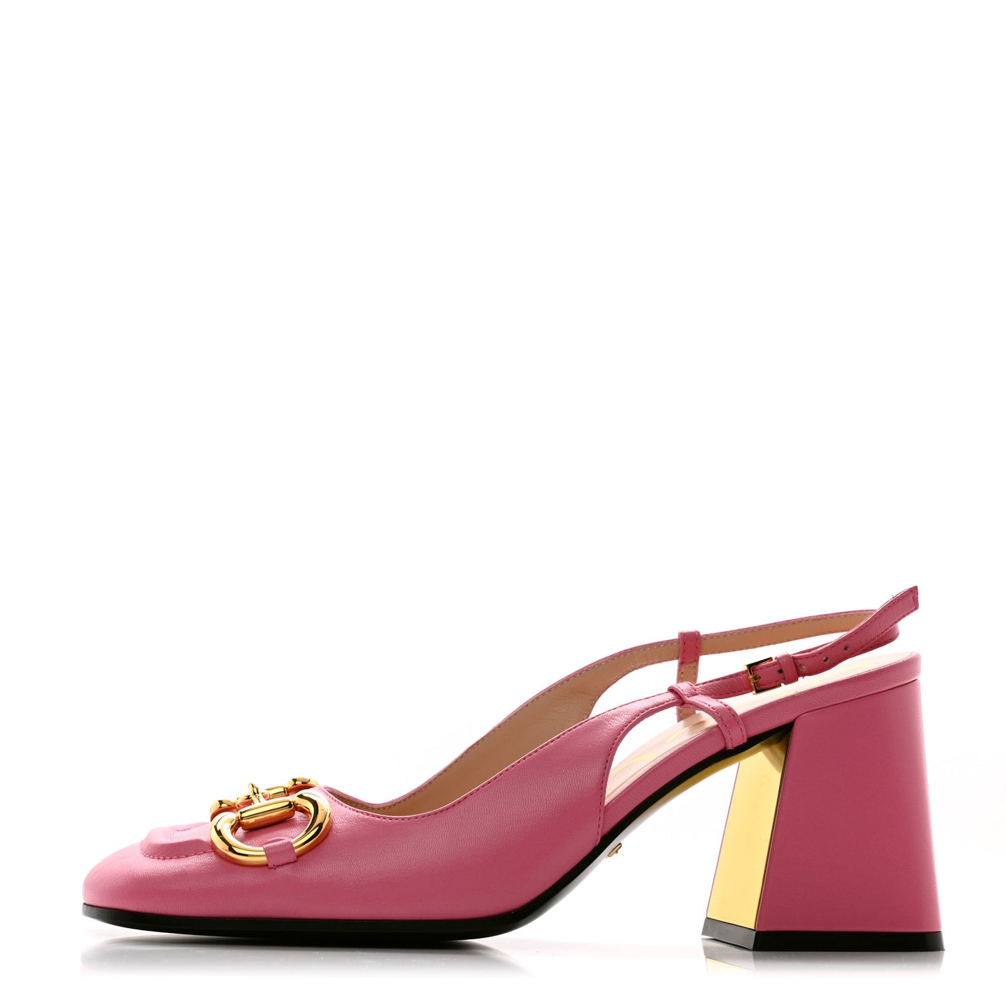 Malaga Kid Horsebit 75mm Slingback Pumps 37.5 Pink