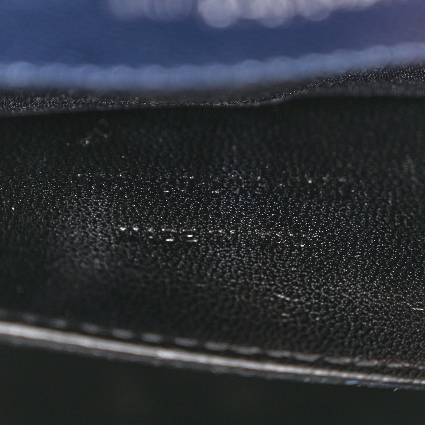 Grain De Poudre Textured Mixed Matelasse Triquilt Medium Monogram Satchel Deep Marine