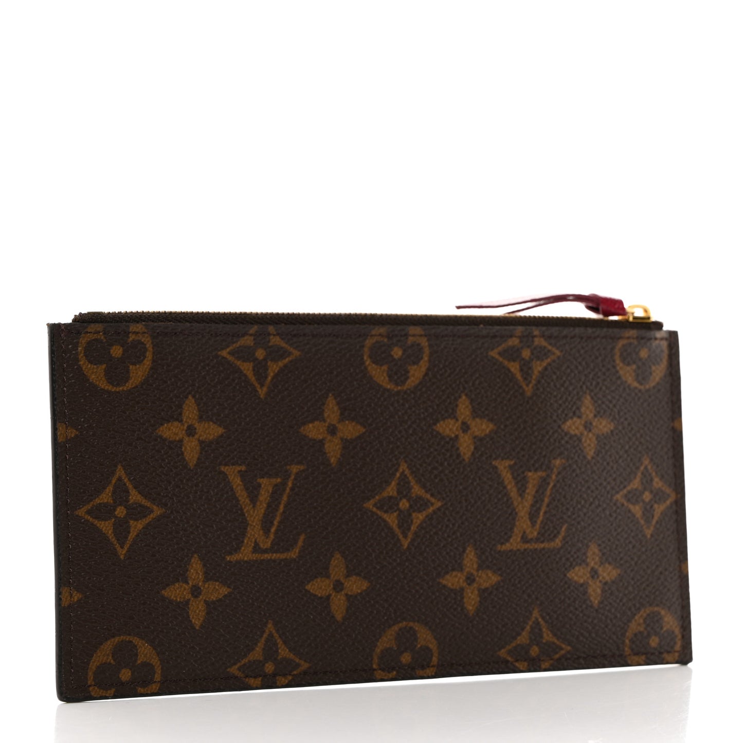 Monogram Felicie Chain Wallet Zippered Insert Fuchsia