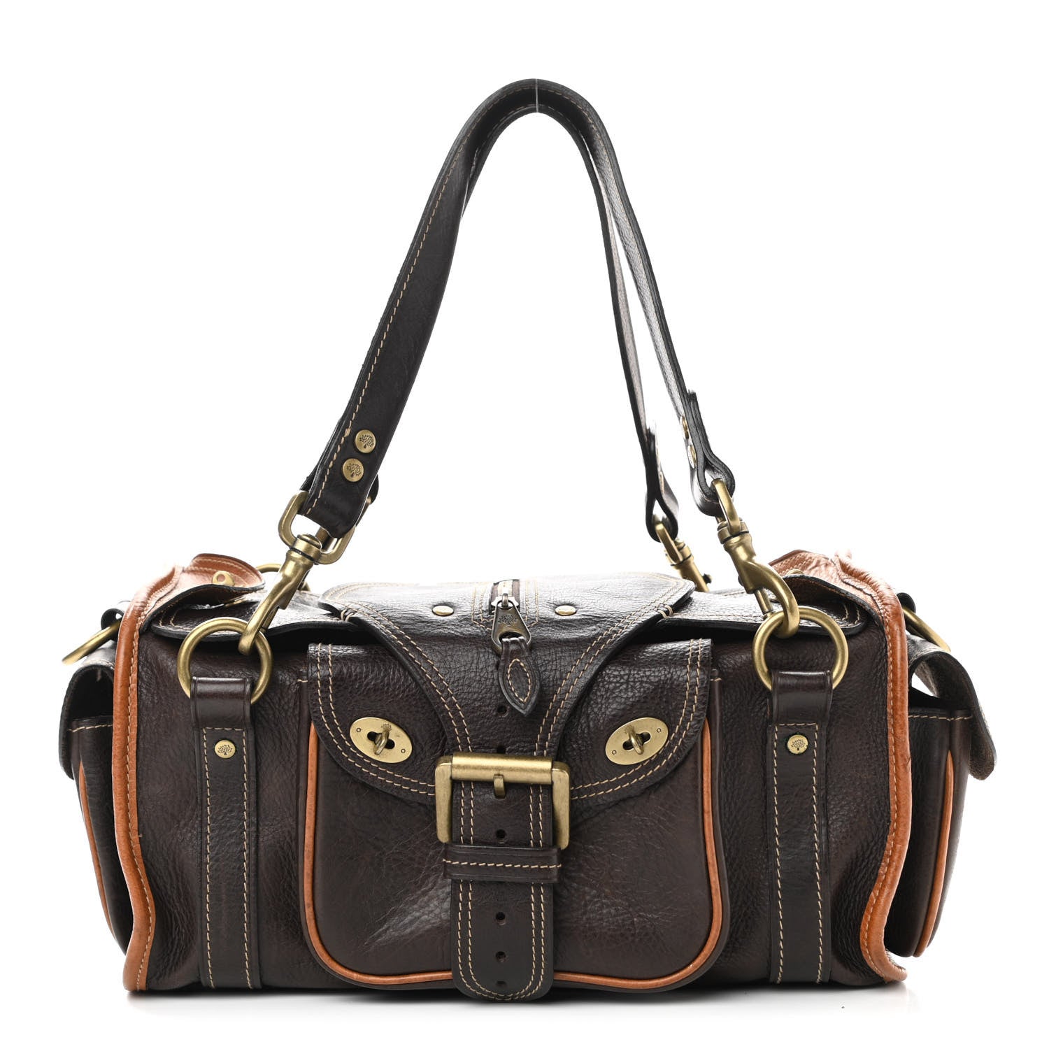 Mulberry Darwin Leather Emmy Satchel Brown 1035256 – FASHIONPHILE