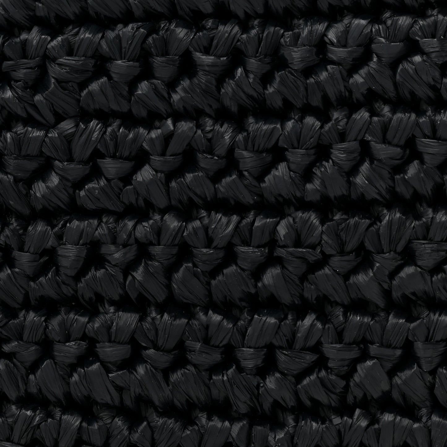 Raffia Monogram Tassel Kate 99 Black