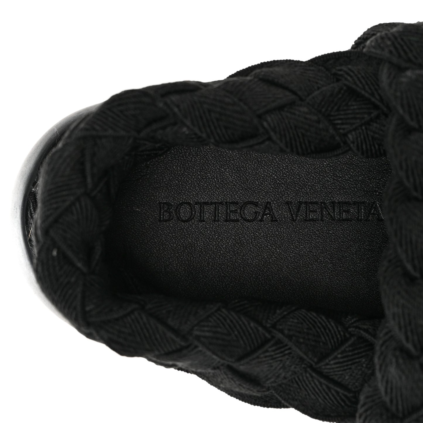Intrecciato Women's Slip-On Sneakers 36 Black